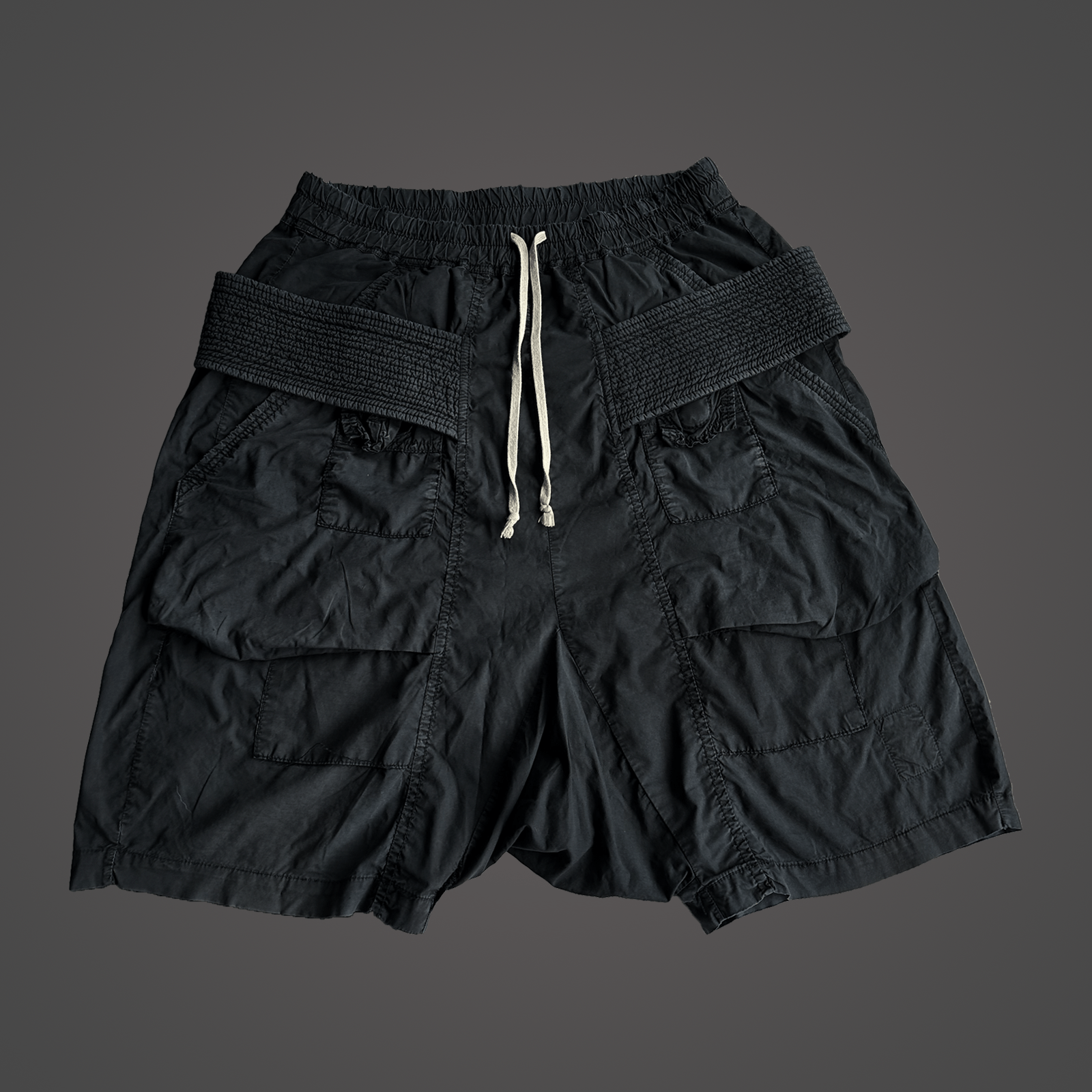 Archival Clothing × Rick Owens × Rick Owens Drkshdw Rick Owens Drkshdw  Creatch Cargo Pod shorts | Grailed