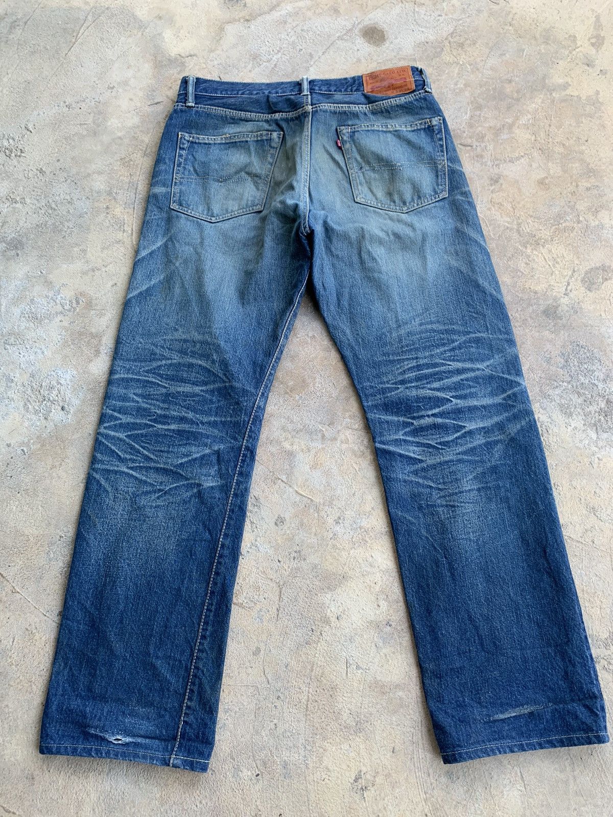 Japanese Brand × Kapital × Vintage Eight-G 880 Redline Selvedge Distressed Denim Size US 32 / EU 48 - 4 Thumbnail