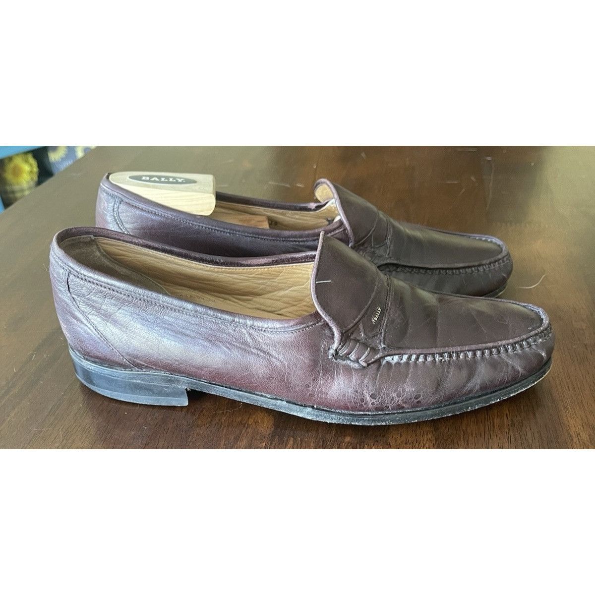 Bally Bally Made in Switzerland Leather Dress Loafers Shoes Brown Size US 9 / EU 42 - 4 Thumbnail