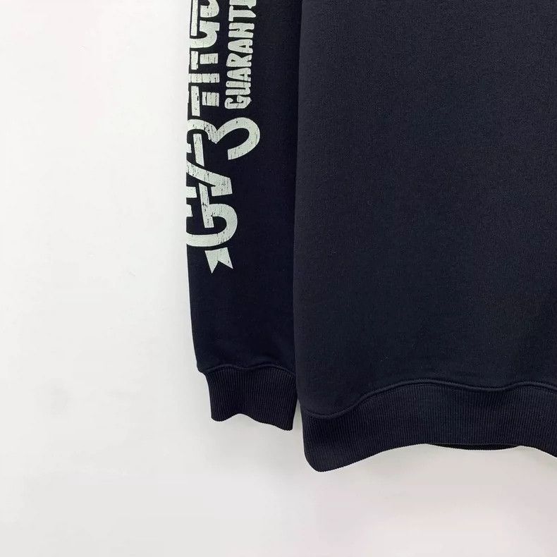 Givenchy Givenchy Black Logo Letter Print Distressed Cotton Crew Ne Size US S / EU 44-46 / 1 - 4 Thumbnail