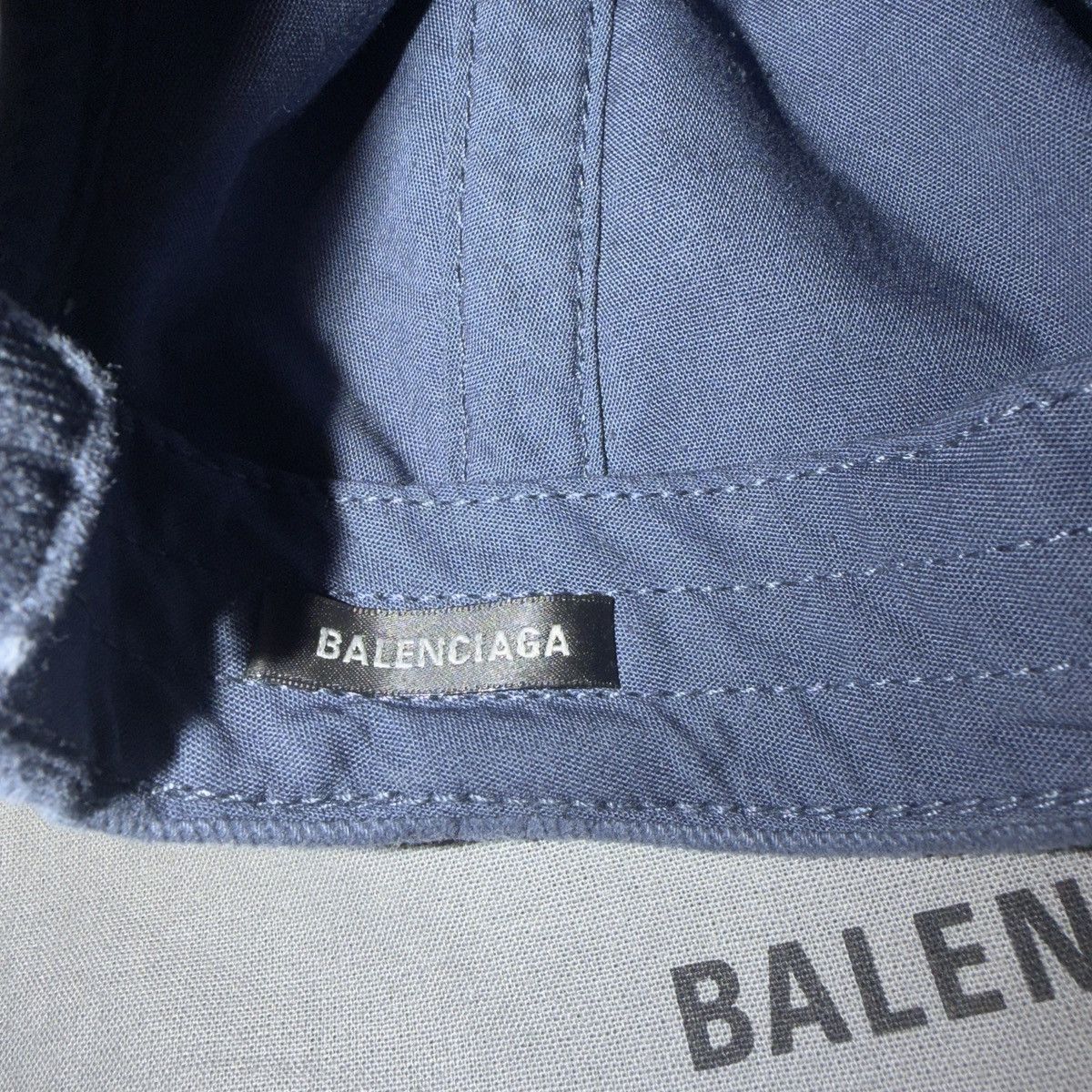 Balenciaga Balenciaga 3B Stencil Cap Blue Small 55CM 🚫READ DESCRIPTION🚫 Size ONE SIZE - 6 Thumbnail