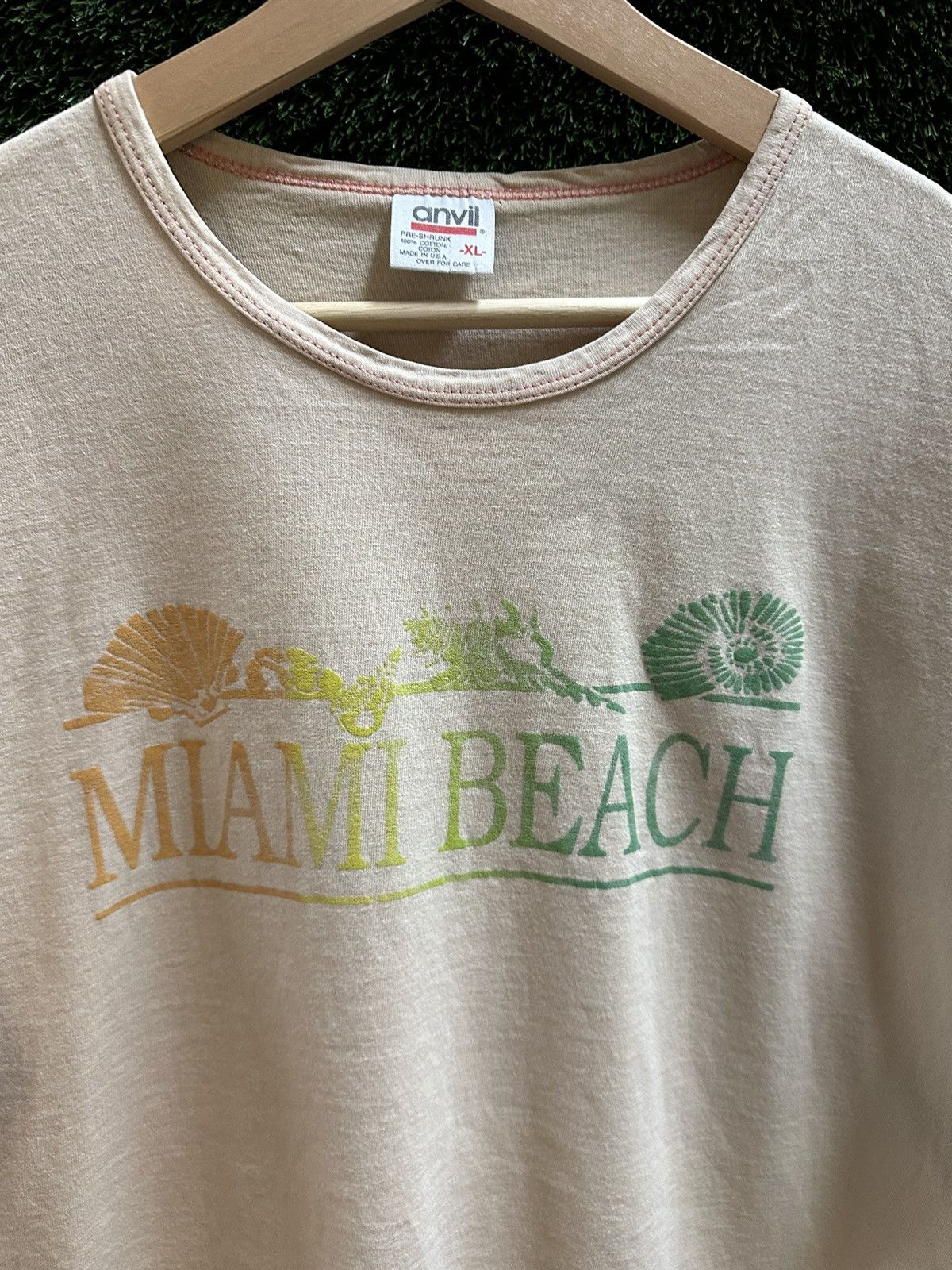 Vintage Vintage Miami Beach Spellout T-shirt Size XL Size XL / US 12-14 / IT 48-50 - 5 Thumbnail