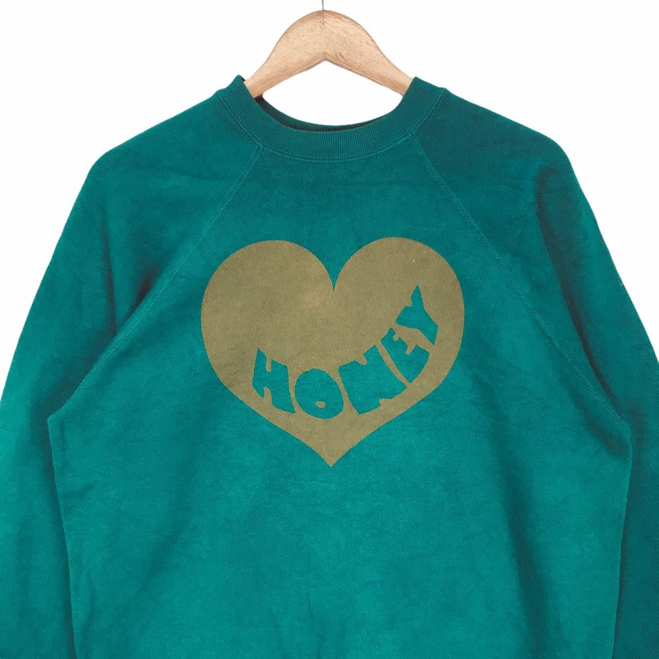 Tultex Vtg TULTEX Honey Crewneck Sweatshirt Spell Out Jumper Size US L / EU 52-54 / 3 - 2 Thumbnail