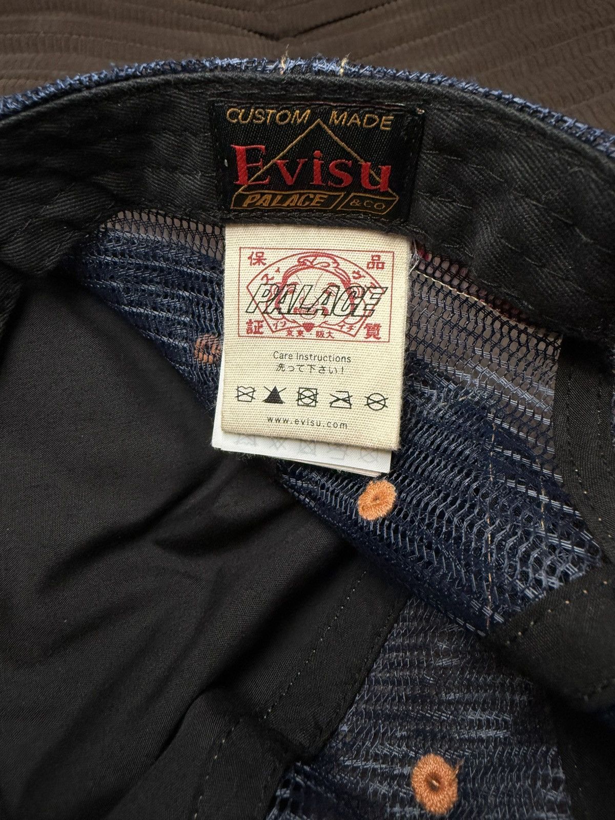 Palace Palace x Evisu Trucker Hat Size ONE SIZE - 7 Thumbnail