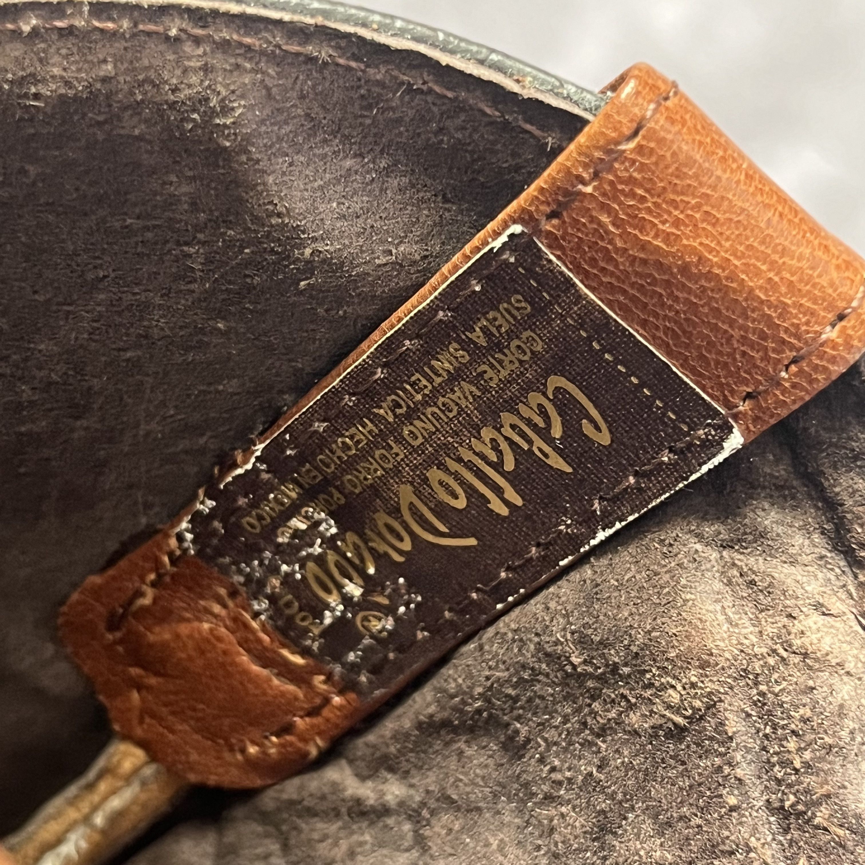 Vintage Caballo Dorado Western Cowboy Boots Brown Leather 23.5 Size US 6.5 / IT 36.5 - 10 Thumbnail
