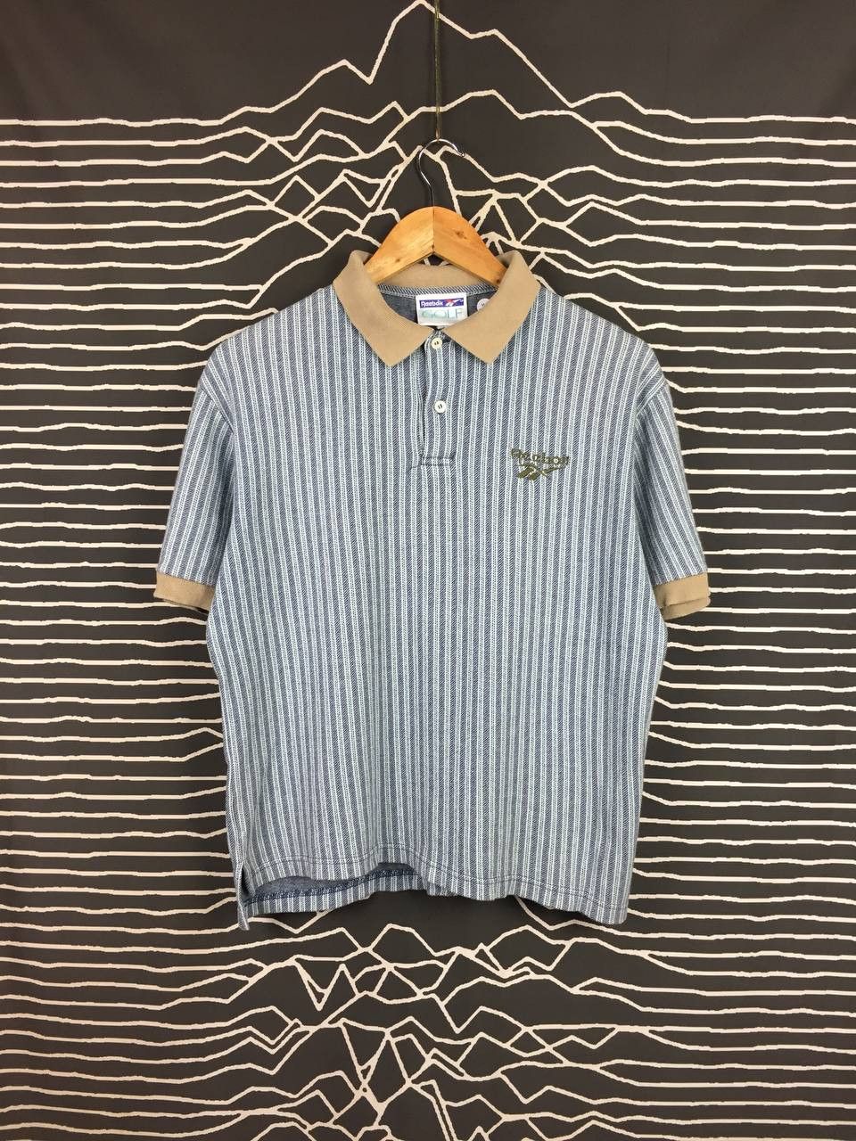 Reebok Vtg 90s Reebok Golf Retro Sportswear Striped Knit Polo Shirt Size US M / EU 48-50 / 2 - 2 Thumbnail