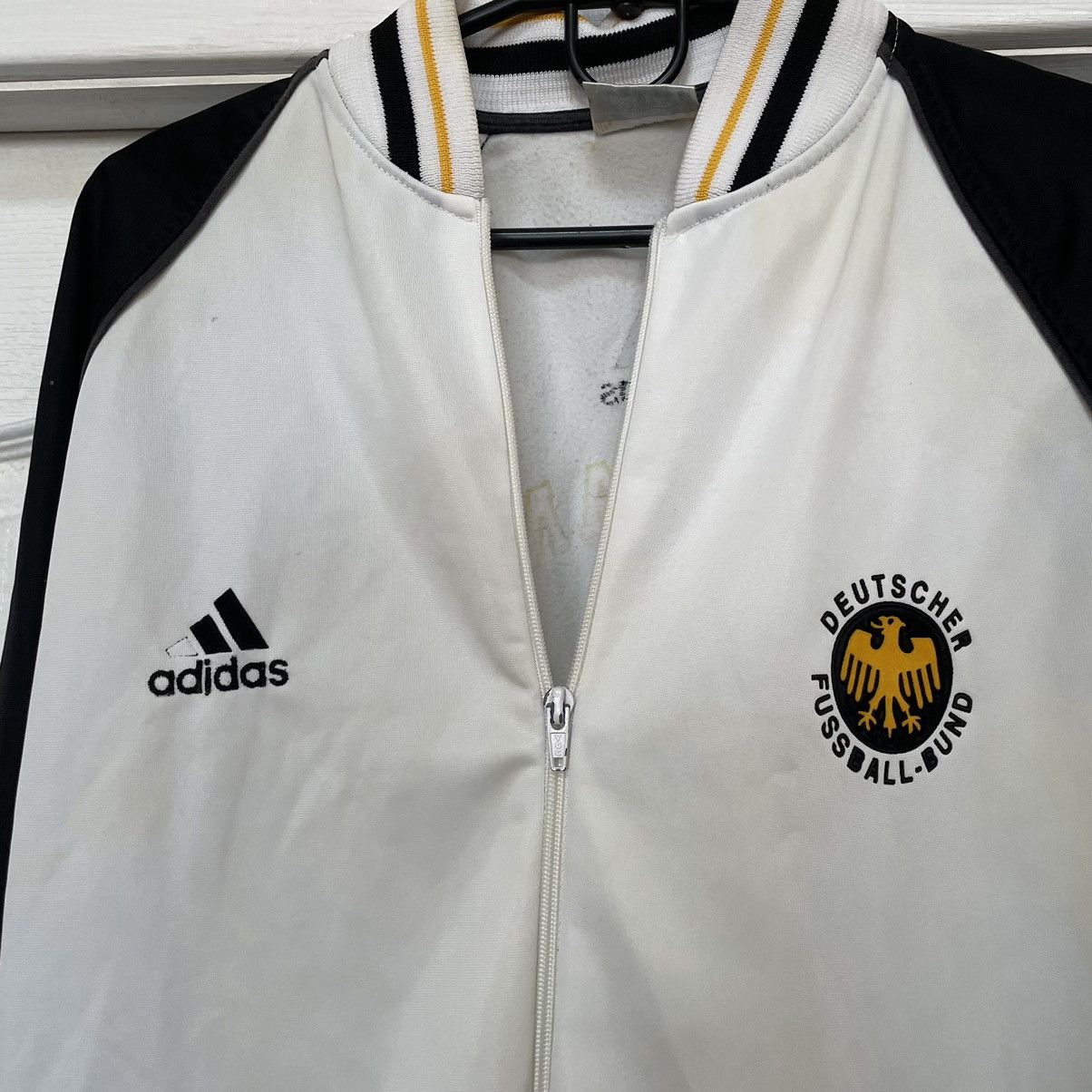 Adidas × Vintage Vintage distressed 90s Adidas Germany Zip Sweatshirt Jacket Size US M / EU 48-50 / 2 - 3 Thumbnail