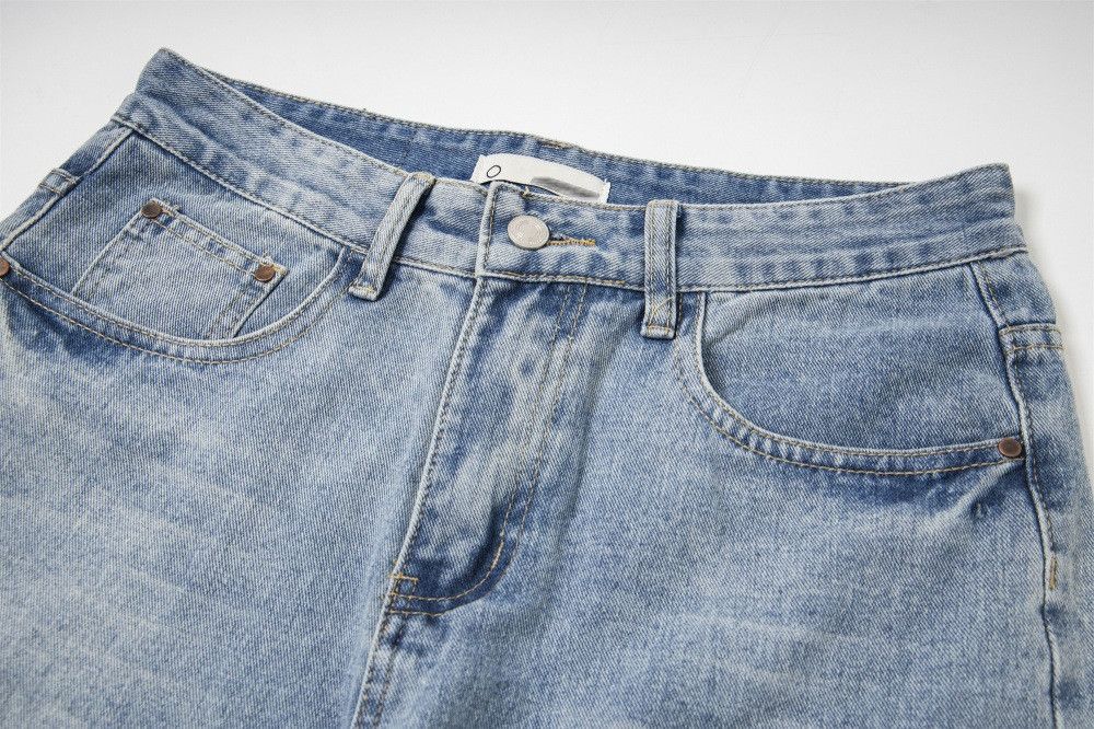 Vintage Retro distressed loose flared washed distressed jeans Size US 32 / EU 48 - 3 Thumbnail
