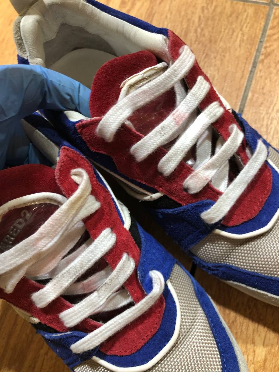 Dsquared2 Dsquared2 Multicolor Suede & Mesh Dean Sneakers Size US 6 / IT 36 - 18 Thumbnail