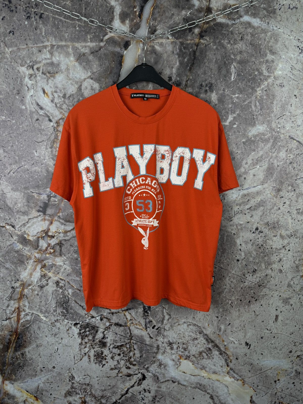 Missguided × Playboy Women’s Playboy x Misscuided T-Shirt Chicago Size US 2 Size XL / US 12-14 / IT 48-50 - 1 Thumbnail