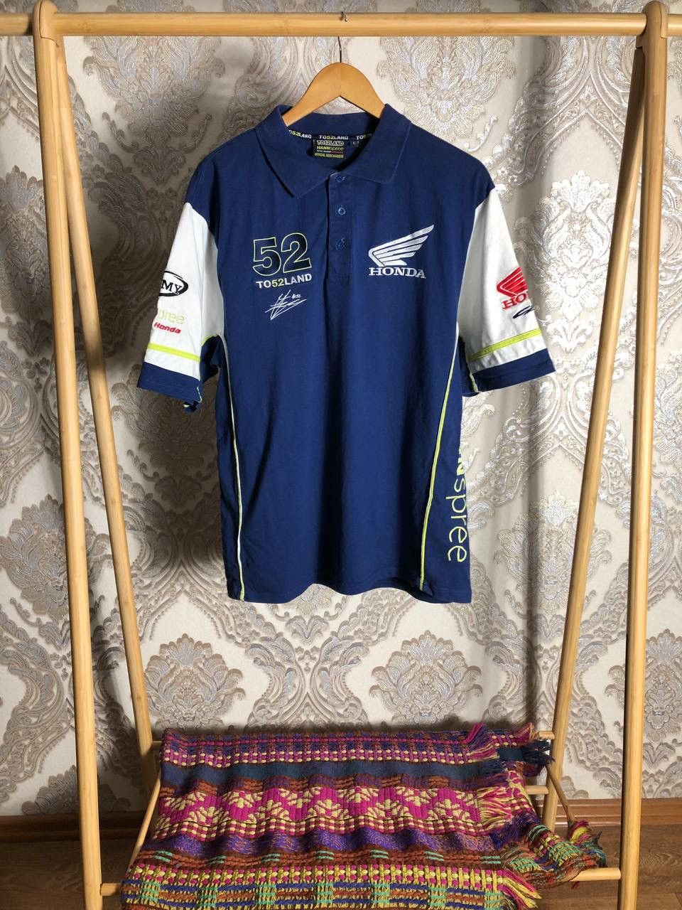 NASCAR VINTAGE HONDA RACING T-SHIRT MOTORCYCLE RETRO BIKE Y2K 90s Size US XL / EU 56 / 4 - 1 Thumbnail