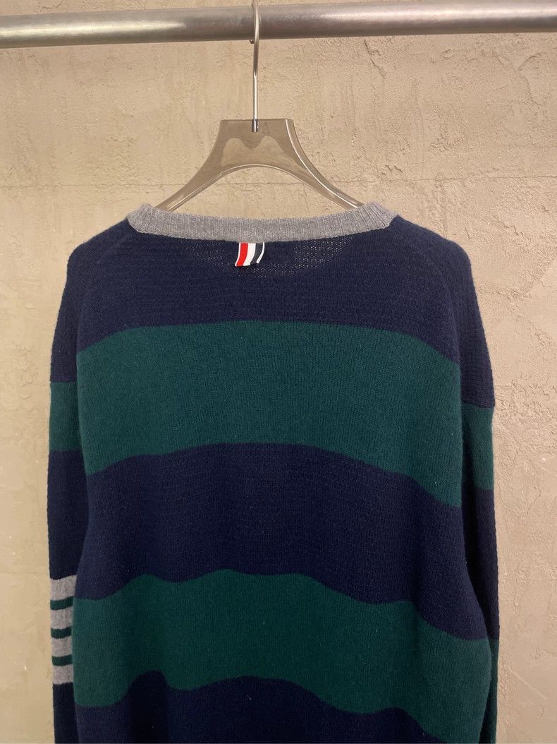 Thom Browne Thom browne Tibetan blue and dark green color-block striped Size US XL / EU 56 / 4 - 4 Thumbnail