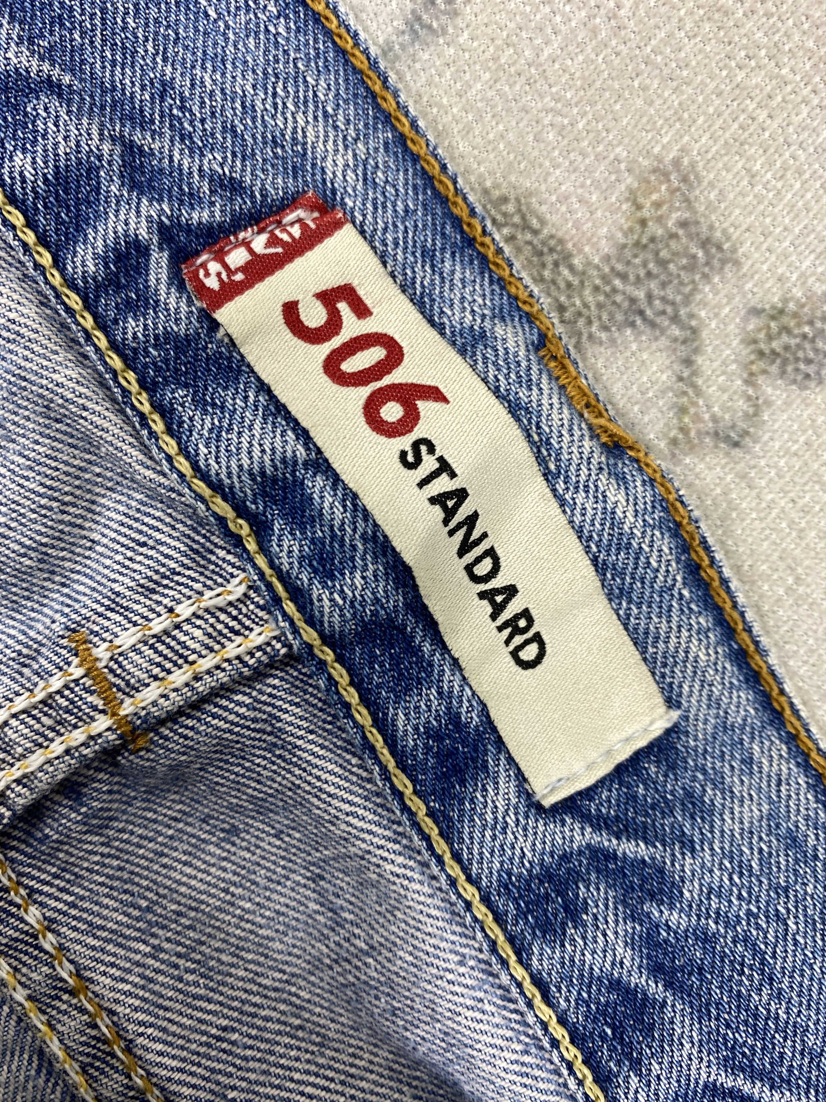 Levi's Light Blue Wash Vintage Levi's 506 37x31.5 Denim -JN1435 Size US 37 - 8 Thumbnail