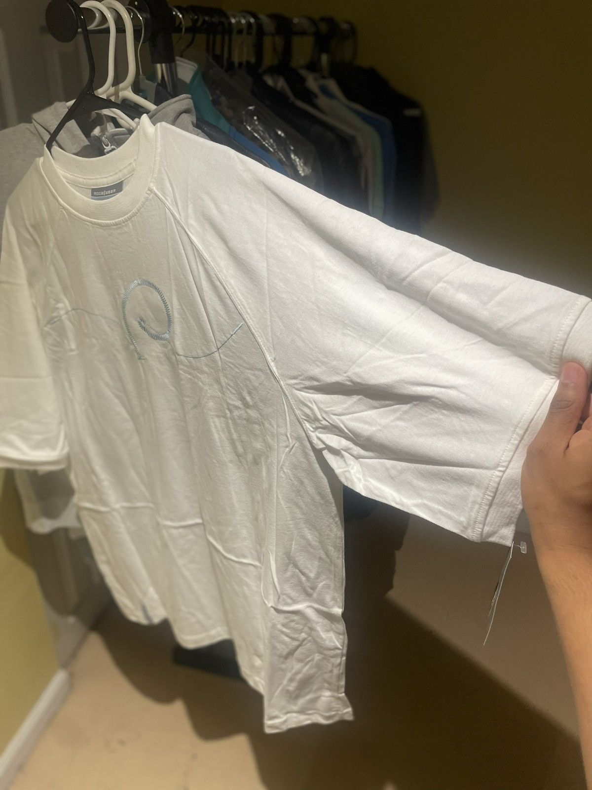 Rocawear Vintage Rocawear white/powder blue Tee Size US XXL / EU 58 / 5 - 6 Thumbnail