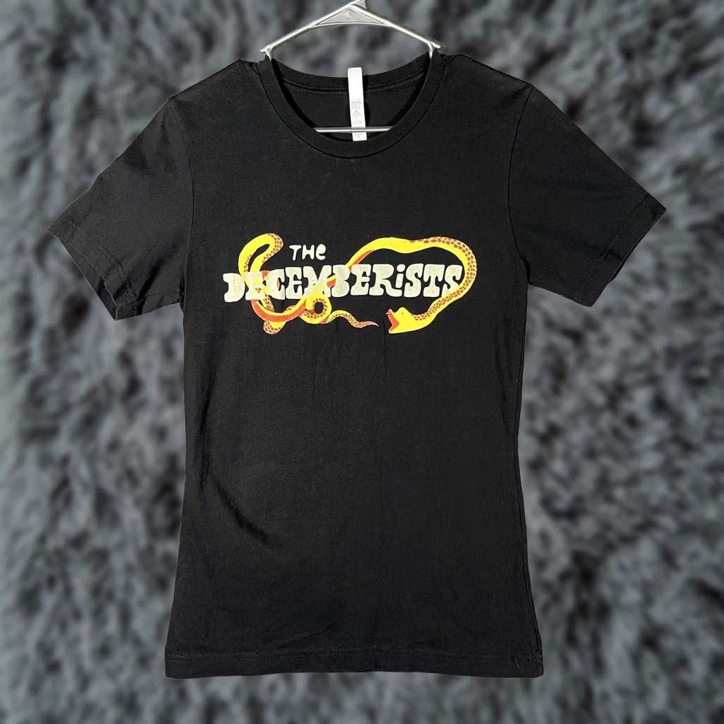 Vintage VINTAGE The Decemberists Bella+Canvas Shirt Mens Small Black 2018 Tour Snake Graphic Tee Size US S / EU 44-46 / 1 - 1 Thumbnail