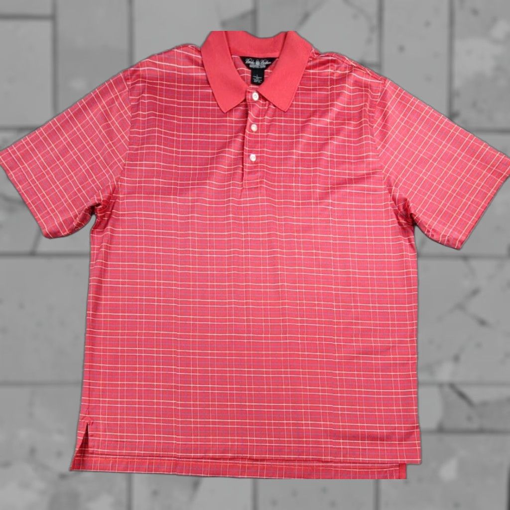 Brooks Brothers Brooks Brothers Country Club Performance Knit Polo Shirt Men Red L Tattersall Polo Shirt Size US L / EU 52-54 / 3 - 1 Thumbnail