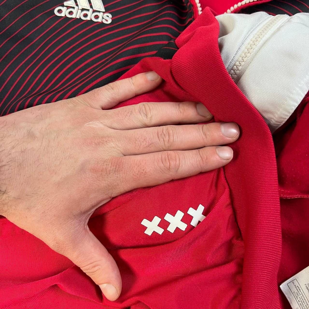 Adidas Adidas x Ajax Vintage Y2K Soccer Zip Up Track Jacket Size US L / EU 52-54 / 3 - 7 Thumbnail