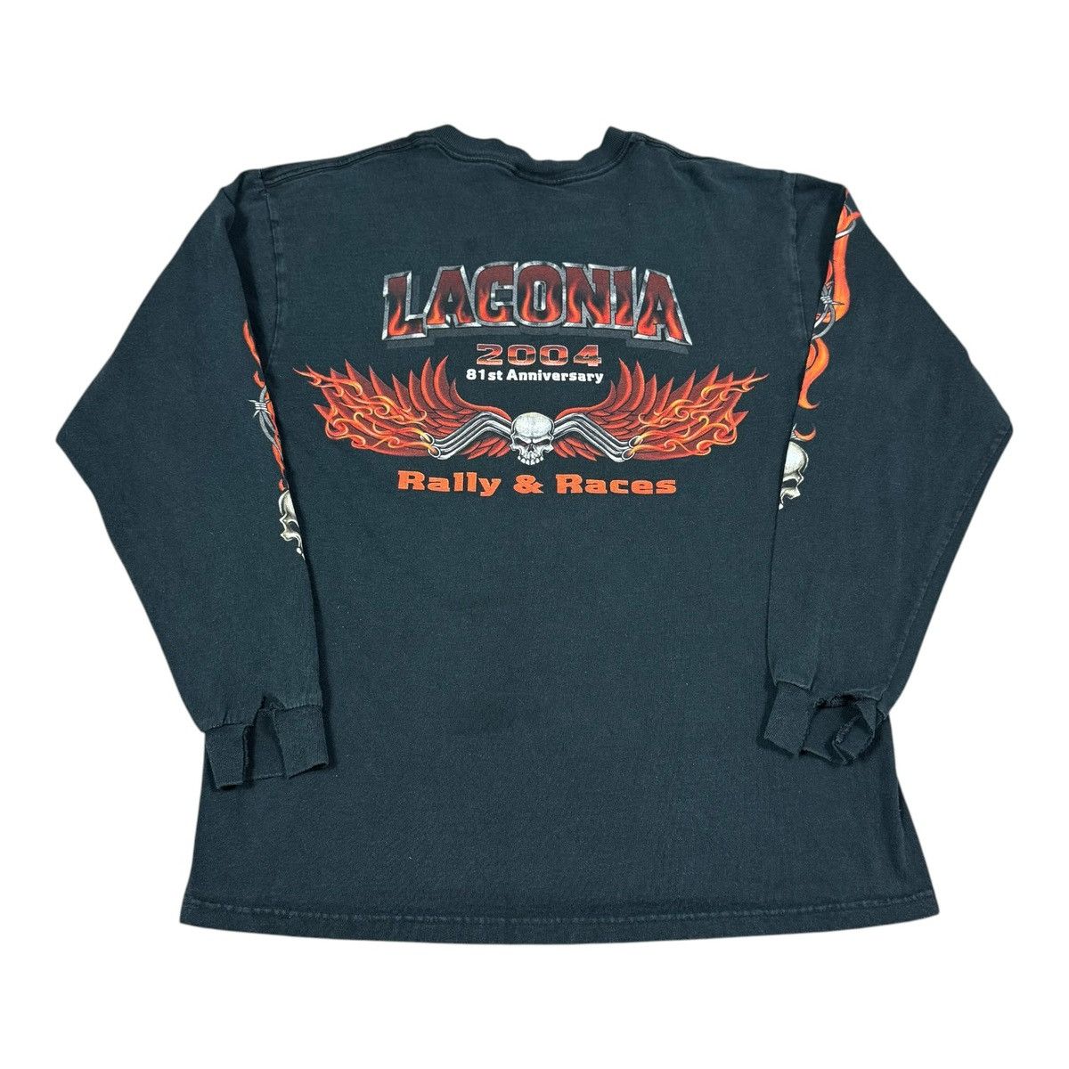 Delta Vintage 2004 Laconia Flame Sleeve Long Sleeve Shirt Men's L Size US L / EU 52-54 / 3 - 4 Thumbnail