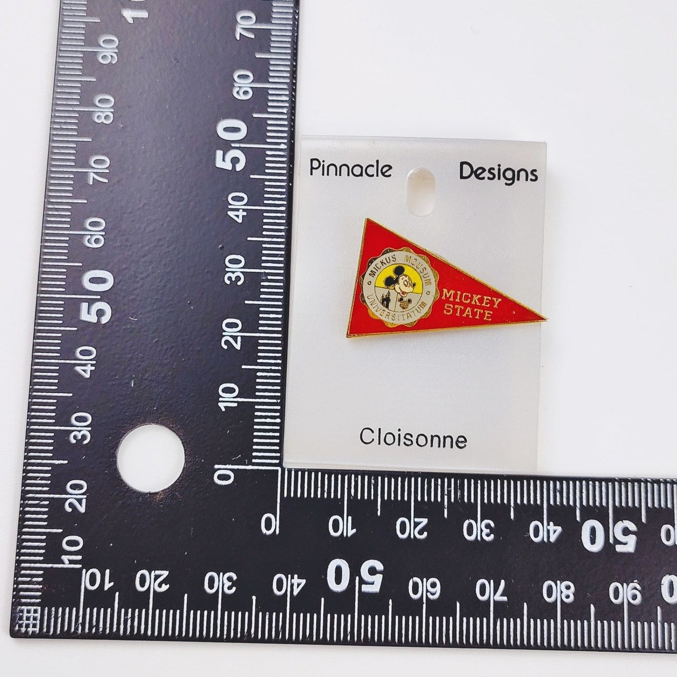 Disney Vintage Mickey State Mickus Mousum Universitatum Pin NIP Size ONE SIZE - 6 Thumbnail