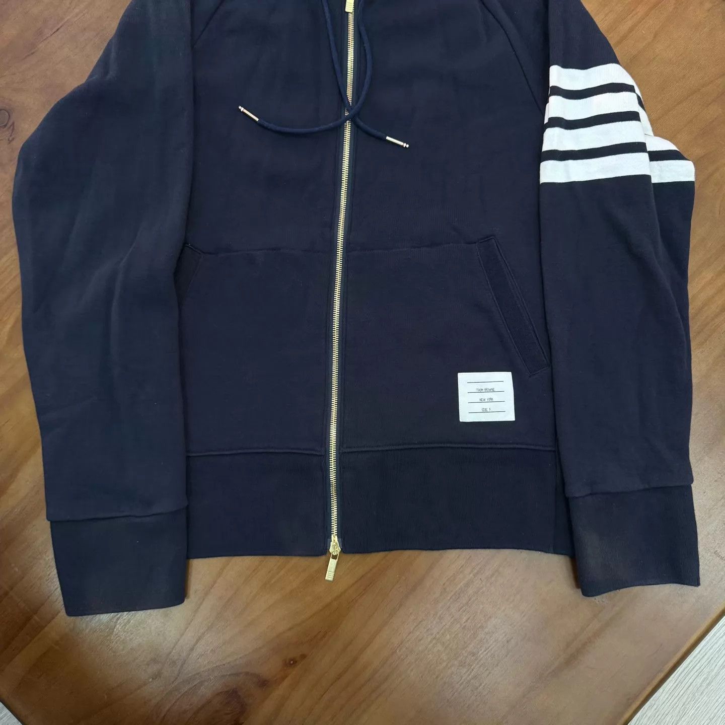 Thom Browne tb zipper hoodie navy blue size 7 Size US XXL / EU 58 / 5 - 4 Thumbnail