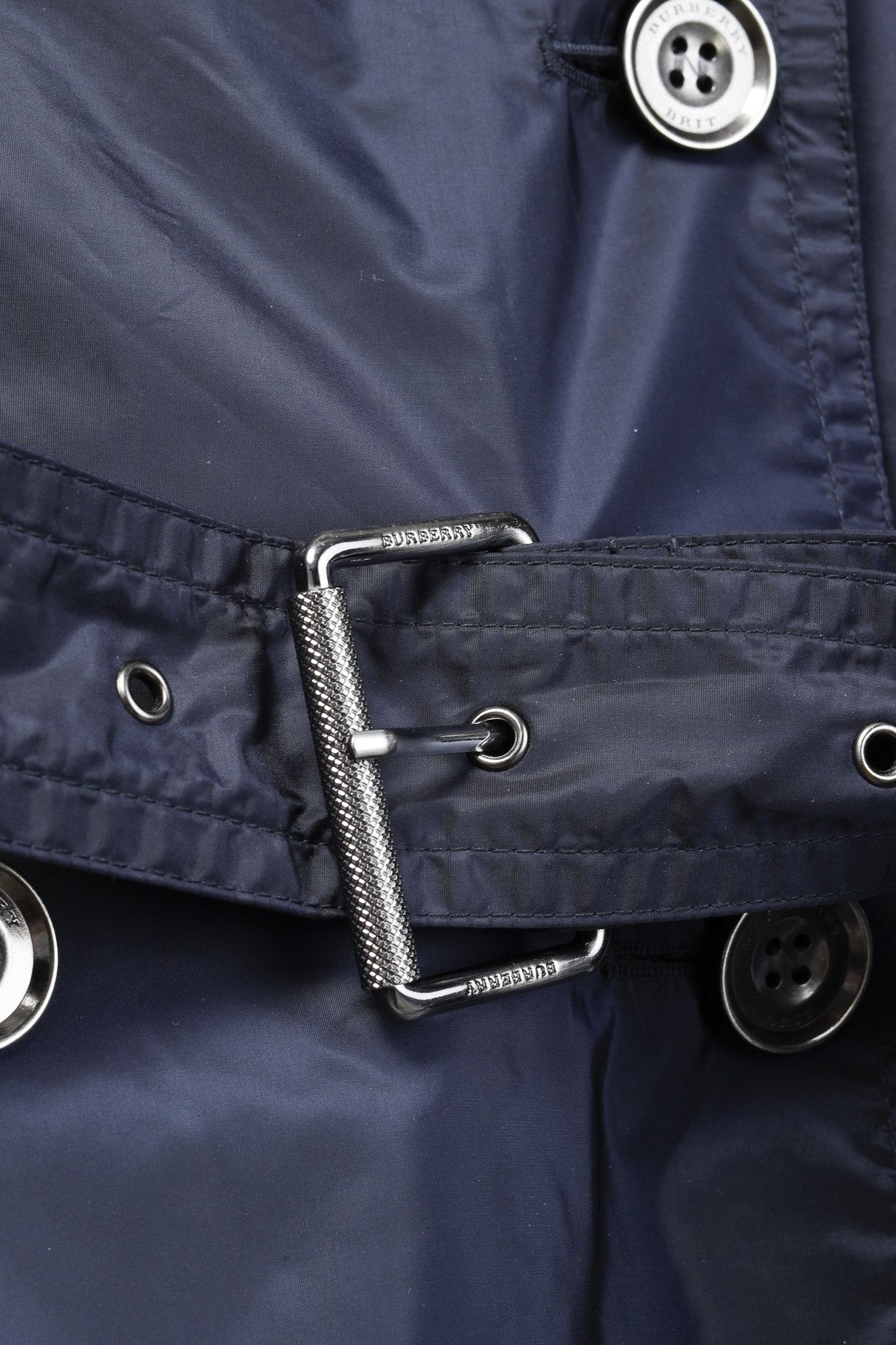 Burberry Burberry Brit Navy Double-Breasted Belted Short Rain Coat Size M / US 6-8 / IT 42-44 - 7 Thumbnail