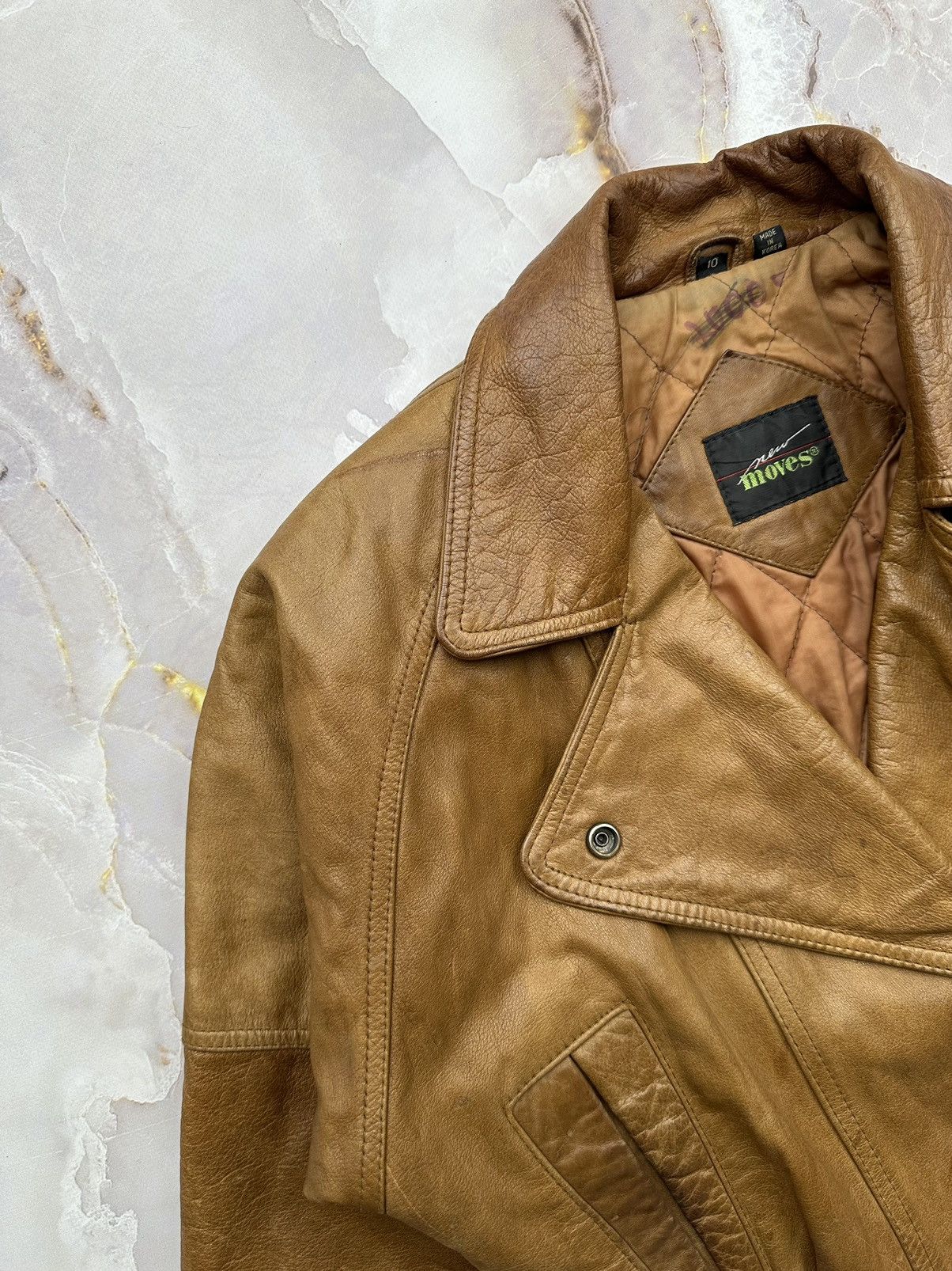 Japanese Brand Vintage Cropped Leather Jacket Size S / US 4 / IT 40 - 2 Thumbnail