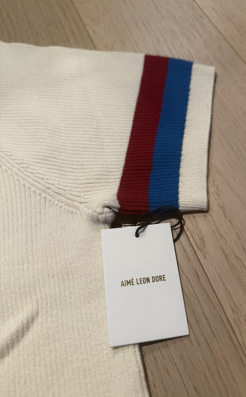 Aime Leon Dore ALD Aime Sport Knit Henley White Large Size US L / EU 52-54 / 3 - 3 Thumbnail