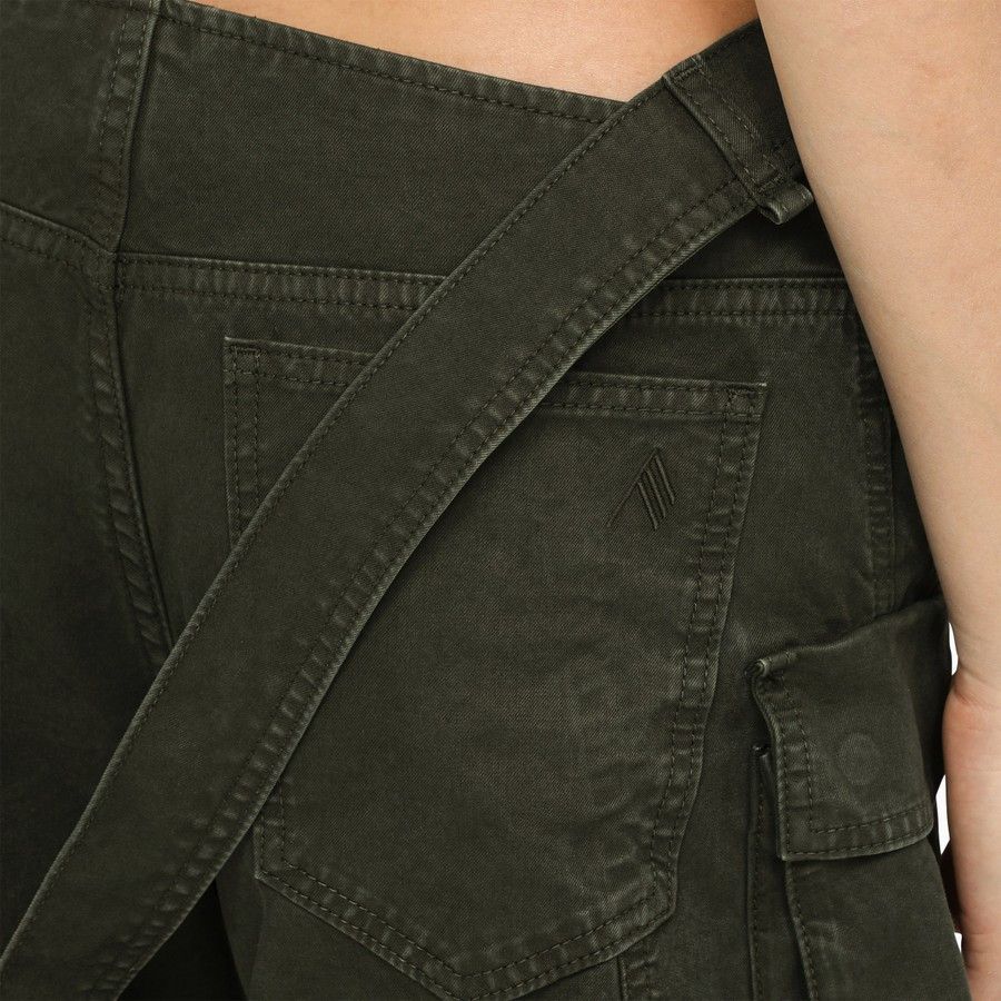 The Attico o1d2blof1024 Cotton Cargo Trouser in Dark Green Size 25" / US 0 / IT 36 - 5 Thumbnail