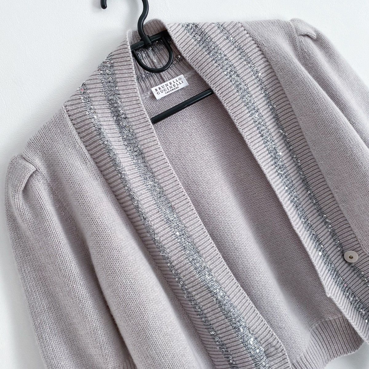 Brunello Cucinelli Brunello Cucinelli Short Sleeve Cashmere Sweater Size L / US 10 / IT 46 - 8 Thumbnail