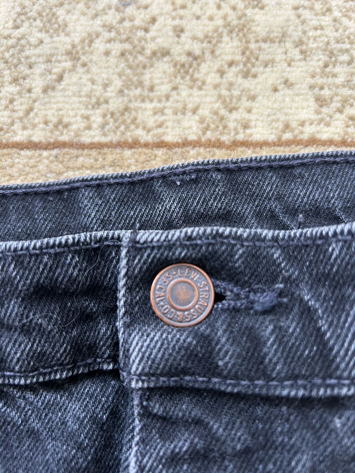 Levi's × Vintage Vintage 90s Levis 550’s Faded Black Denim Jeans Size US 33 - 6 Thumbnail