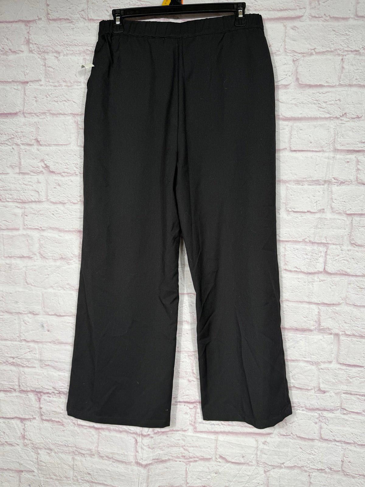 Other Sincerely Jules Black Wide-Leg Pants Large NWT Size 36" / US 14 / IT 50 - 4 Thumbnail