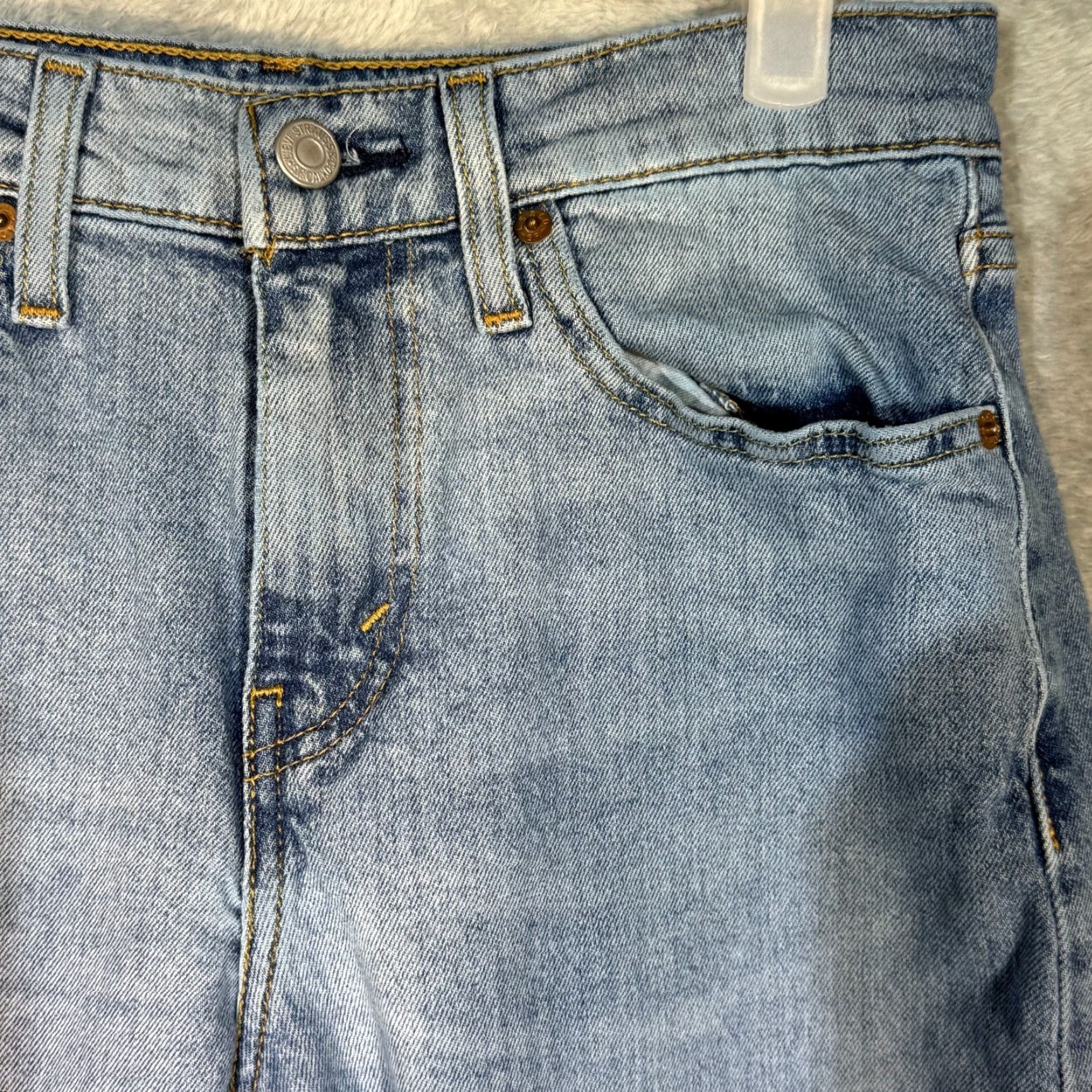 Levi's VINTAGE Levis 502 Mens Jeans Blue Stretch Denim Mid Rise Straight Leg 29x30 Mens Jeans Blue Straight Leg 502 Levis Jeans Size US 29 - 4 Thumbnail