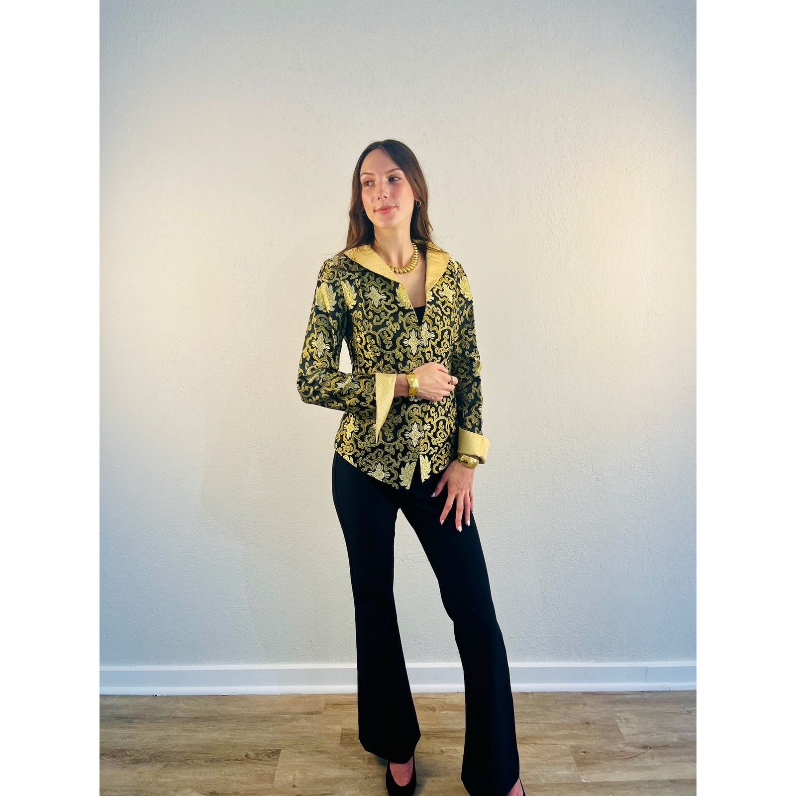 Other Vintage 100% Silk Jacket Size XS / US 0-2 / IT 36-38 - 4 Thumbnail