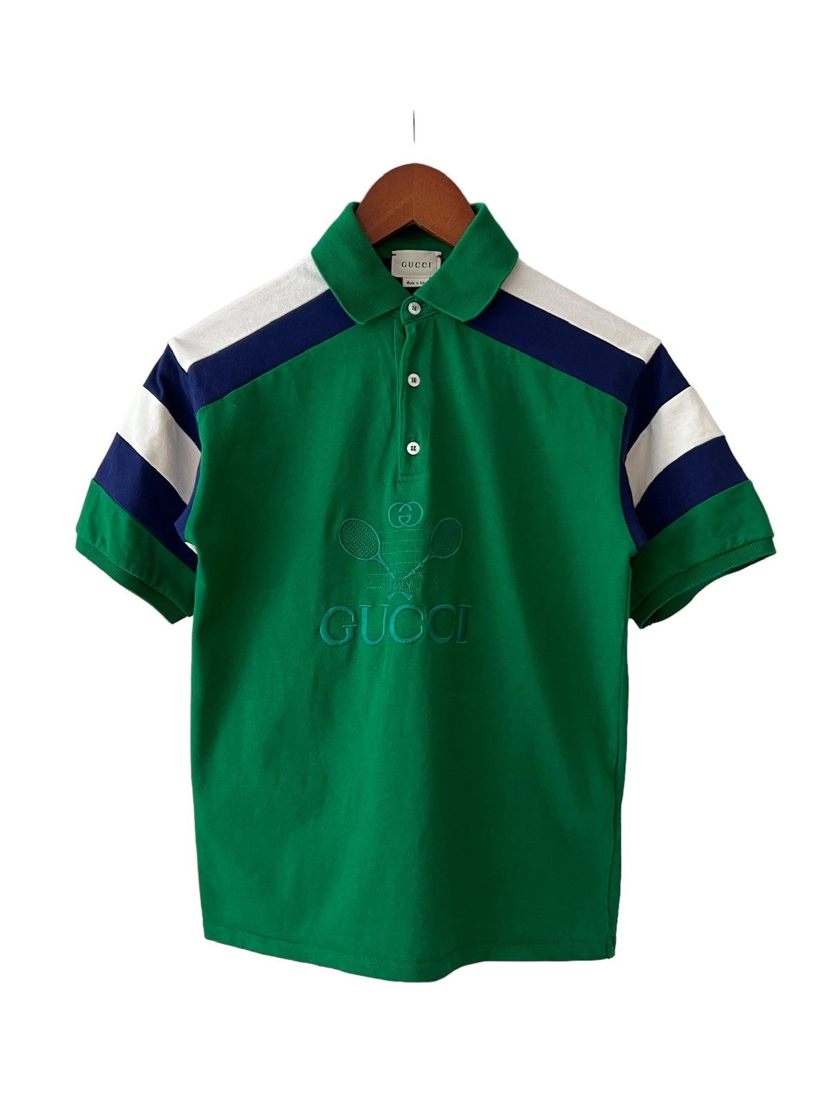 Gucci × Vintage Gucci Tennis Polo Shirt Youth Kids Toddler Size US XXS / EU 40 - 2 Thumbnail