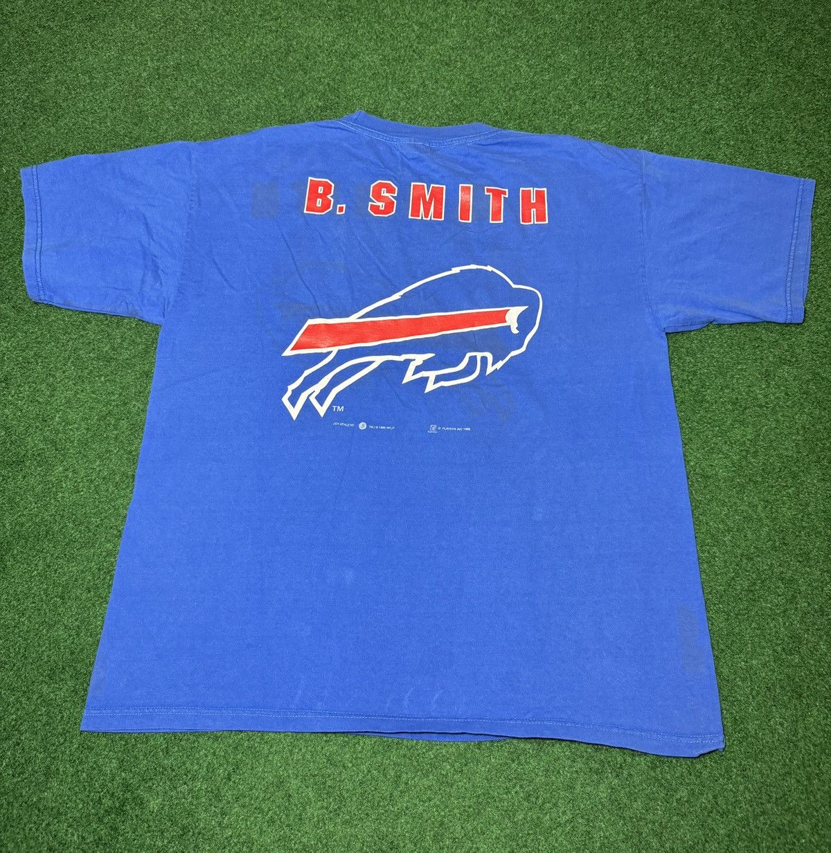 NFL × Vintage Vintage 90s Buffalo Bills Bruce Smith XL Big Logo T Shirt Size US XL / EU 56 / 4 - 5 Thumbnail
