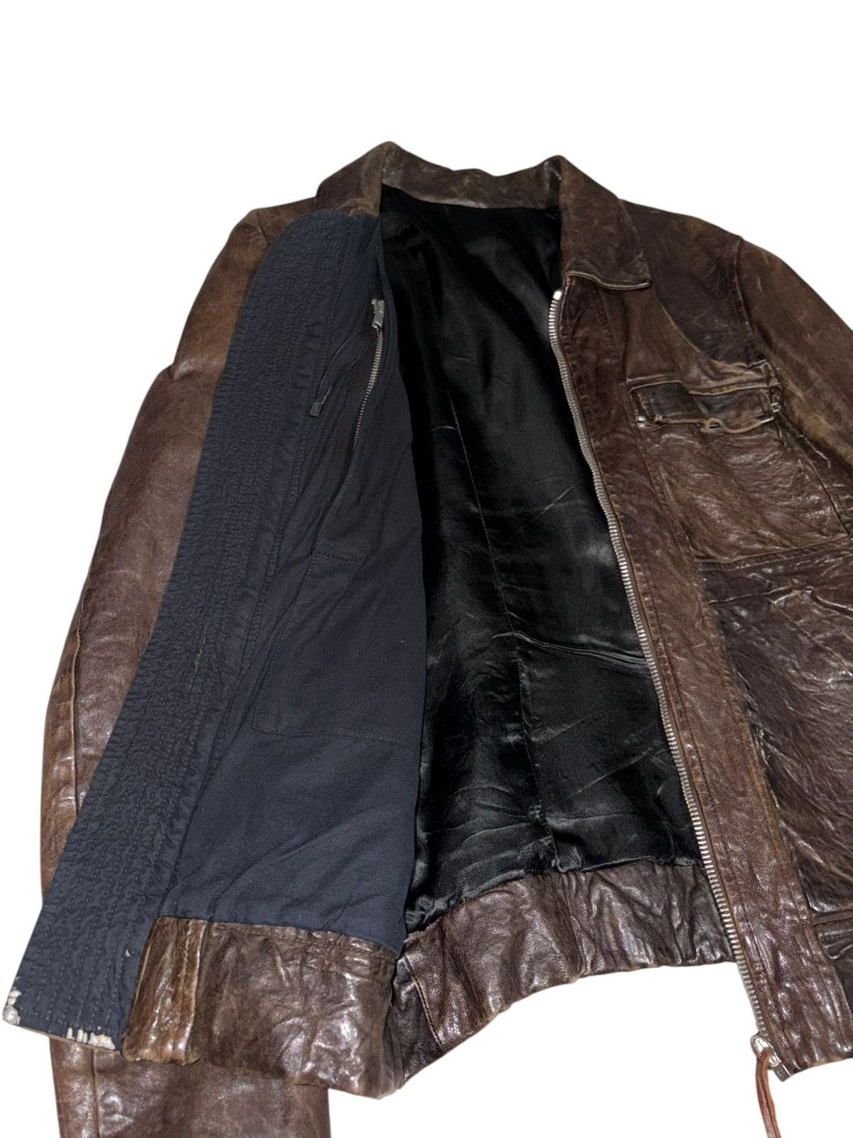 Rick Owens FW08 Rick Owens Stag Leather Jacket Olmar Mirta Bruiser rare Size US S / EU 44-46 / 1 - 5 Thumbnail