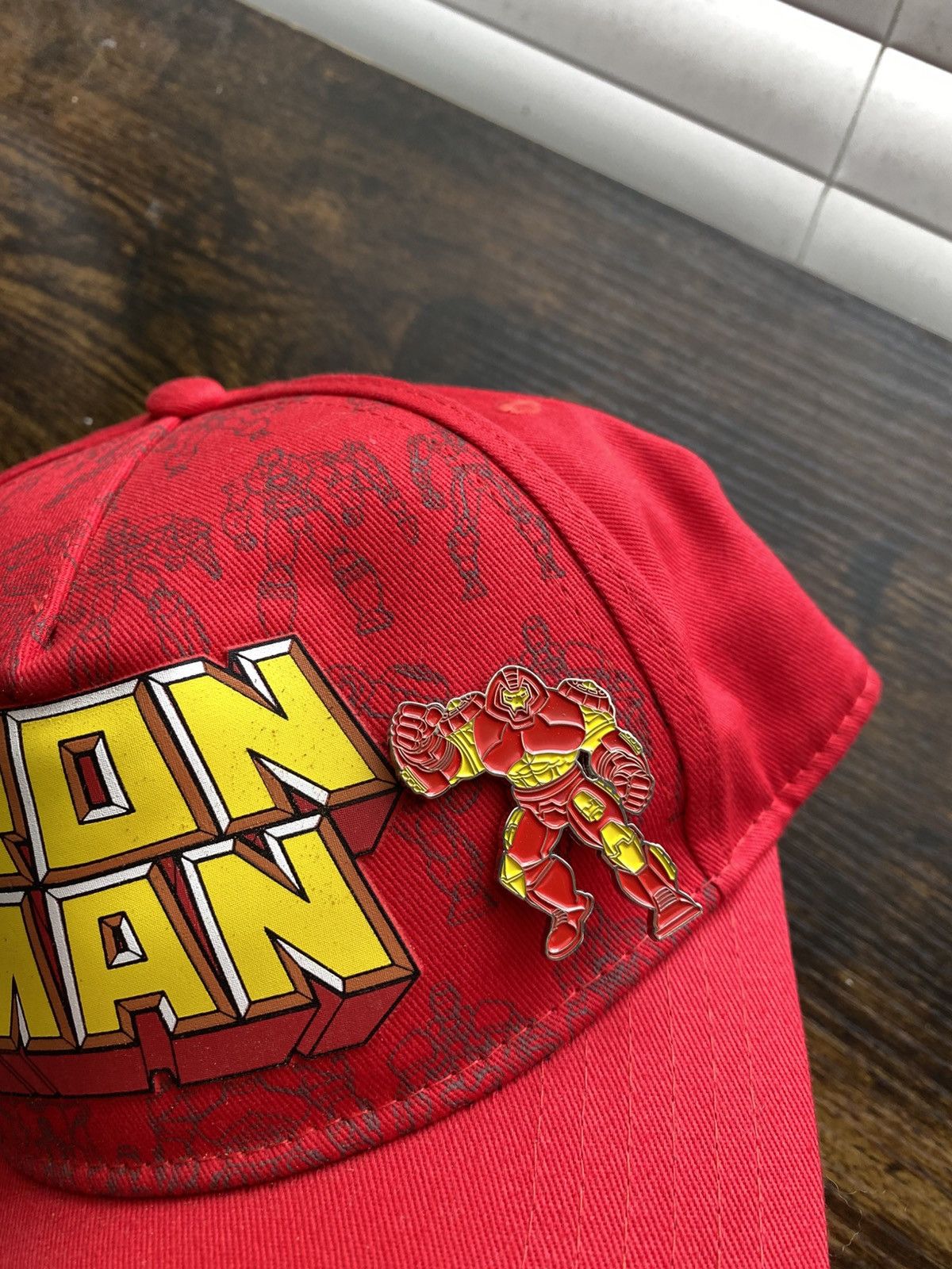Marvel Comics Iron Man Hat with Pins Size ONE SIZE - 3 Thumbnail