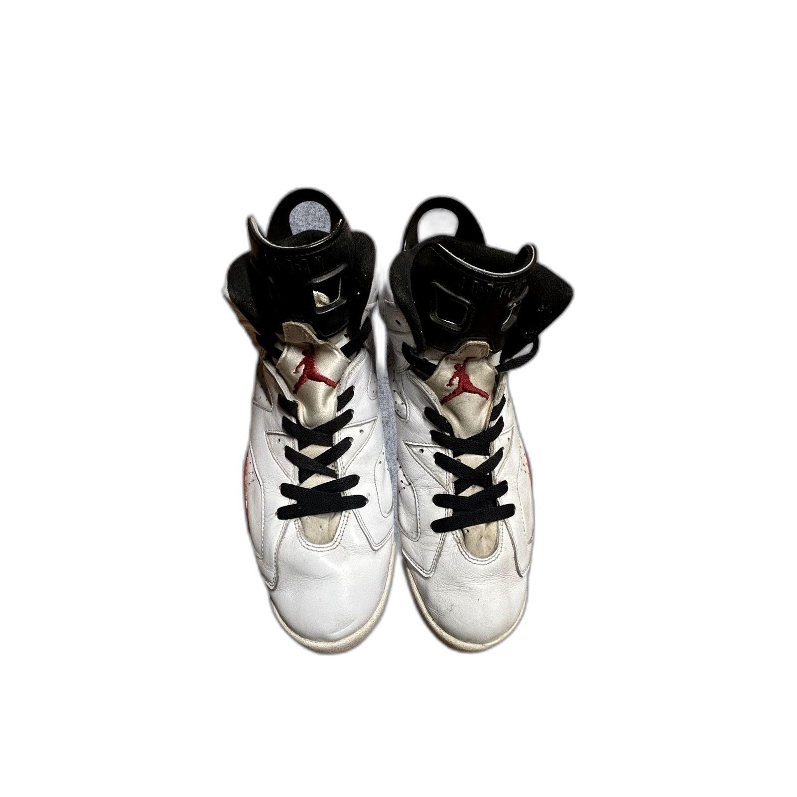 Jordan Brand Air Jordan 6 Retro Bulls White Varsity Red Black Sneakers Me Size US 11.5 / EU 44-45 - 7 Thumbnail