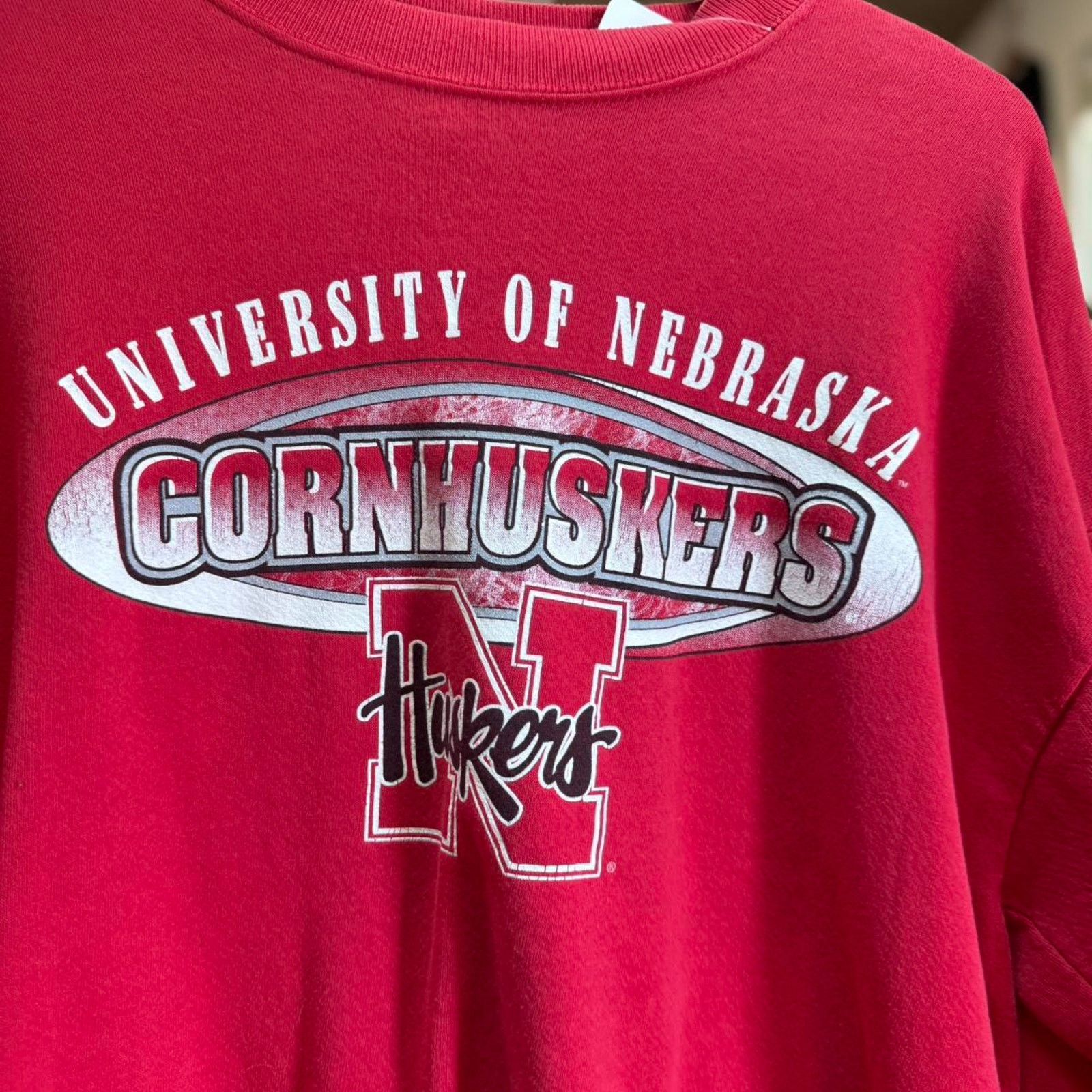 Vintage Vintage 90s University of Nebraska Cornhuskers Crewneck Size US L / EU 52-54 / 3 - 3 Thumbnail
