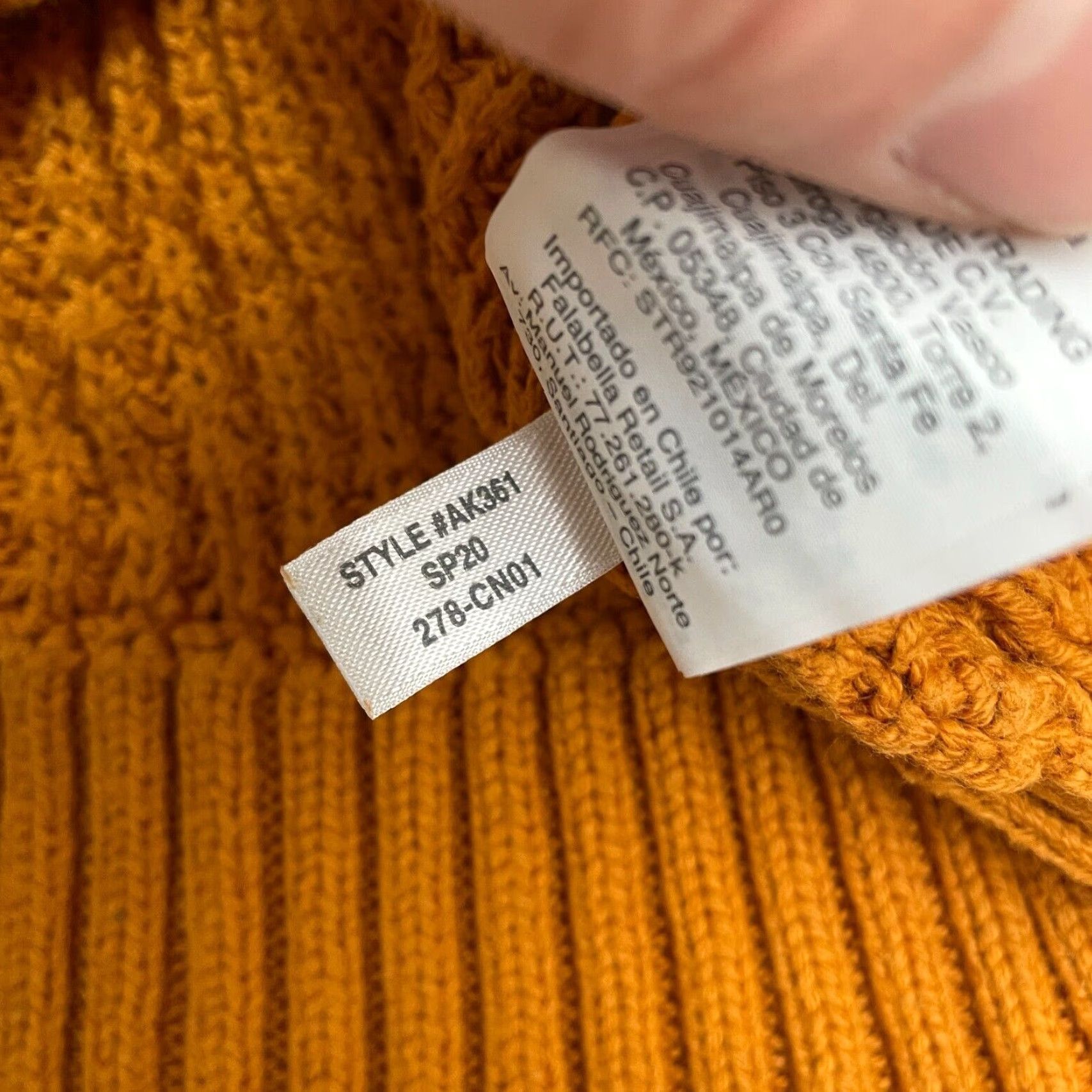 J.Crew J.Crew Pullover Sweater Womens Medium Orange Waffle Knit Crochet Casual V-Neck Size M / US 6-8 / IT 42-44 - 6 Thumbnail