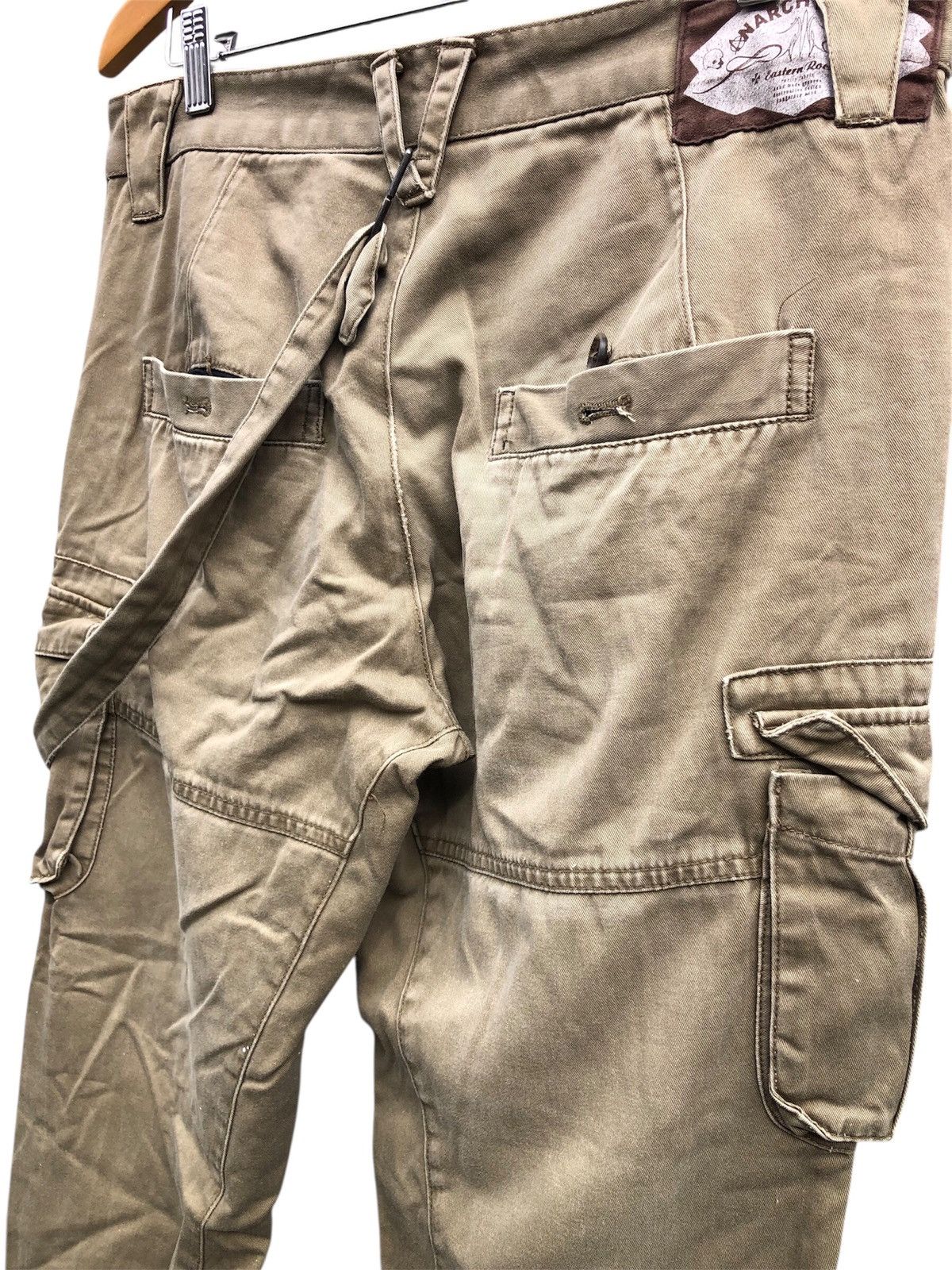 PPFM PPFM Anarchy Denim Eastern Rock Cargo Pants With Bondage Size US 32 / EU 48 - 7 Thumbnail