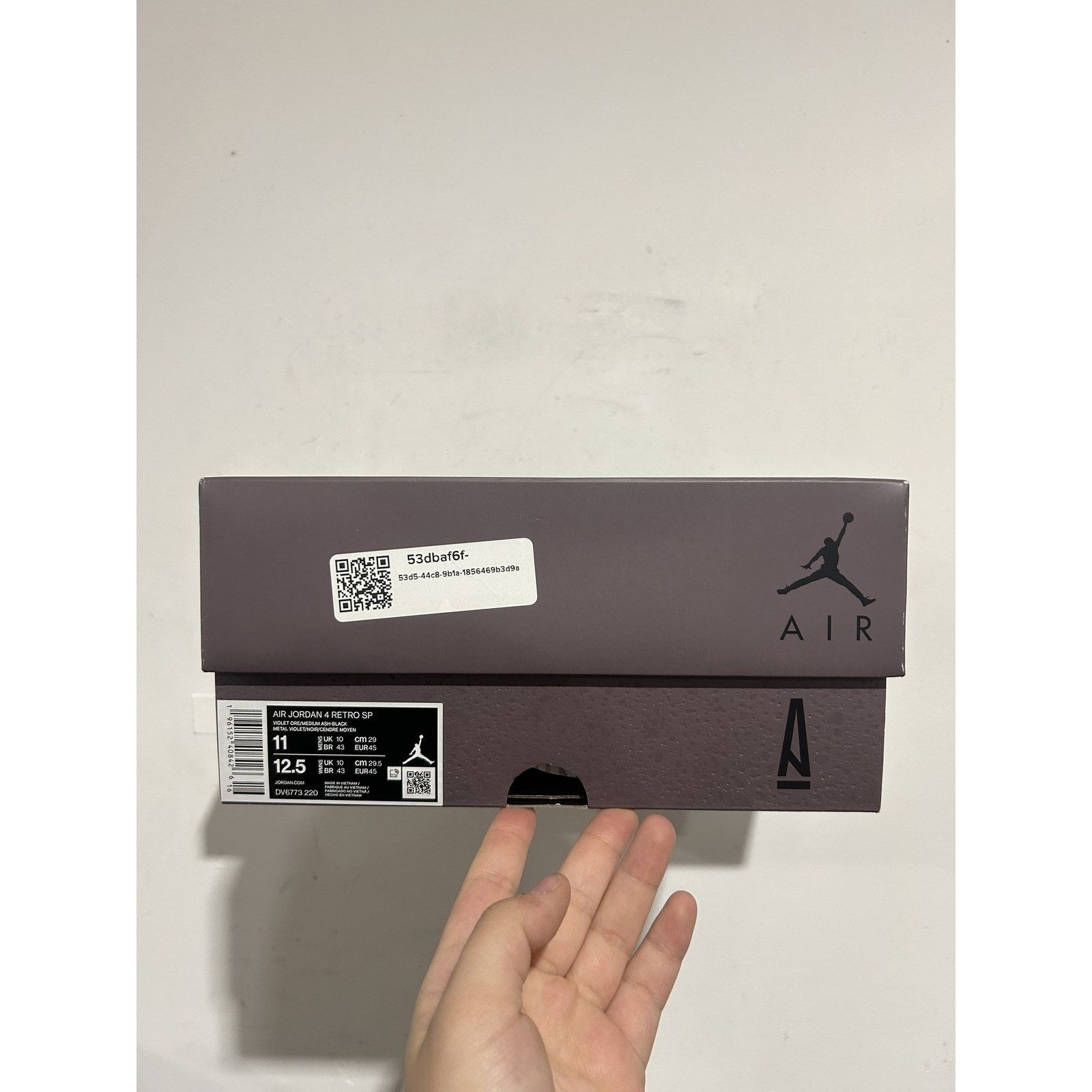 Jordan Brand JORDAN 4 RETRO AM MA MAINERE VIOLET ORE SIZE 11 PREOWNED Size US 11 / EU 44 - 5 Thumbnail