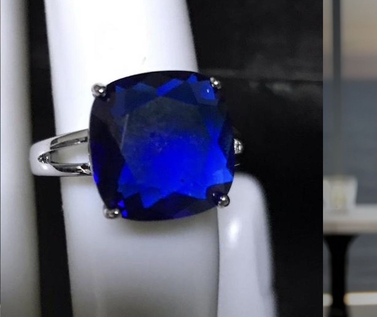 Other #cobalt #sapphire #blue stone #ring Size ONE SIZE - 1 Thumbnail