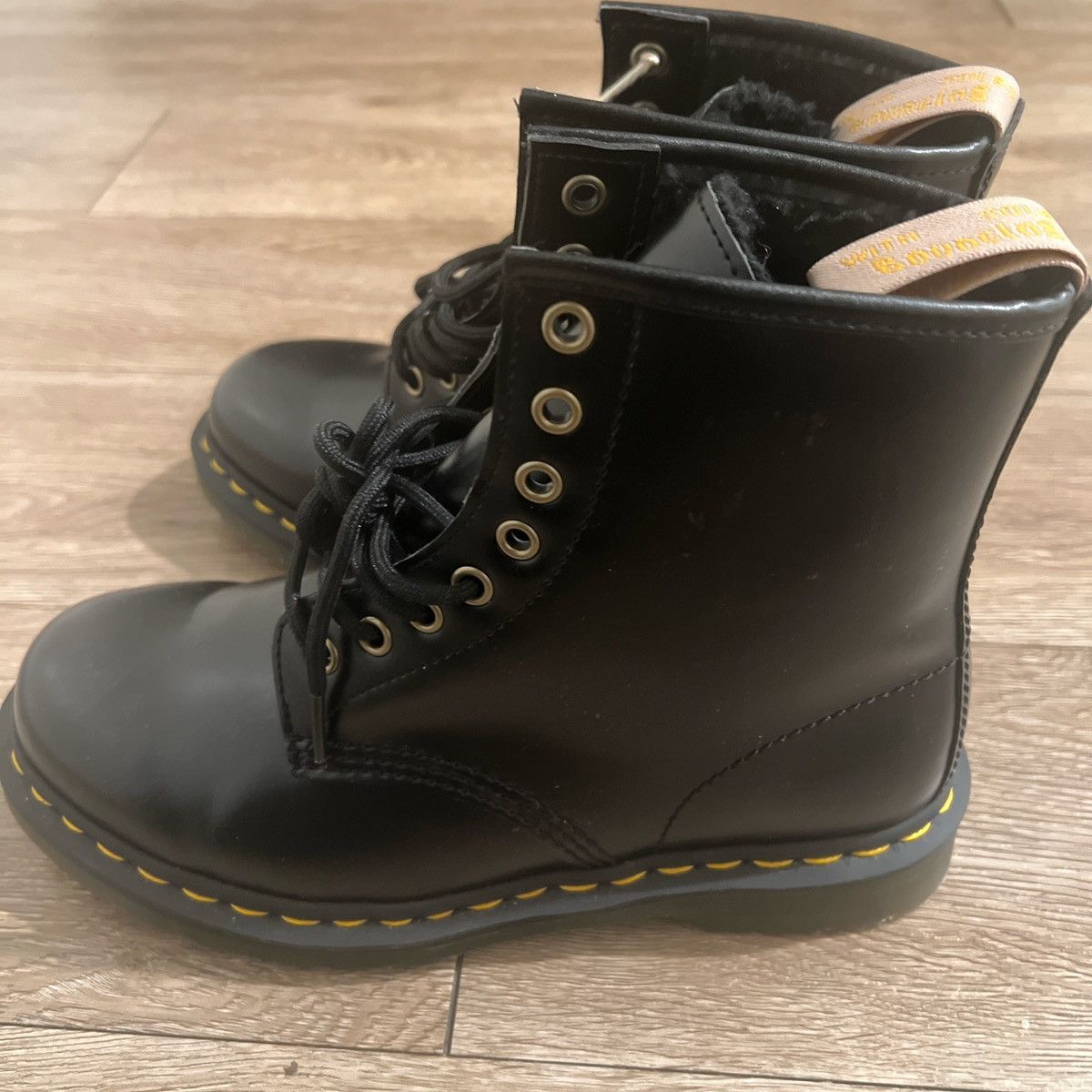 Dr. Martens NWT Dr. Martens 1460 Boots | Black Vegan Leather Size US 9 / IT 39 - 3 Thumbnail