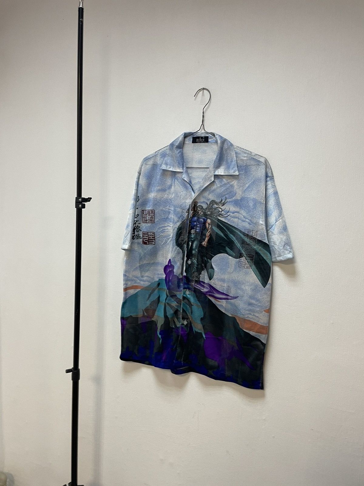 Designer × Japanese Brand × Vintage Vintage Japanese Style Short Sleeve Mesh Shirt Streetwear Size US L / EU 52-54 / 3 - 1 Thumbnail
