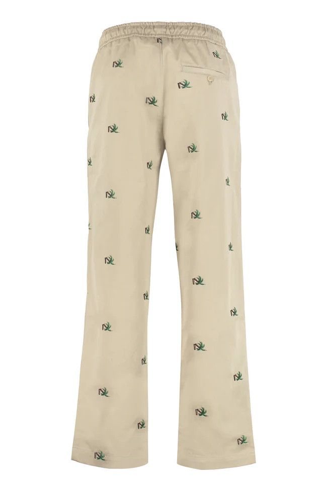 Palm Angels o1y0325 Logo Jogger & Sweatpant in Beige Size US 36 / EU 52 - 2 Thumbnail