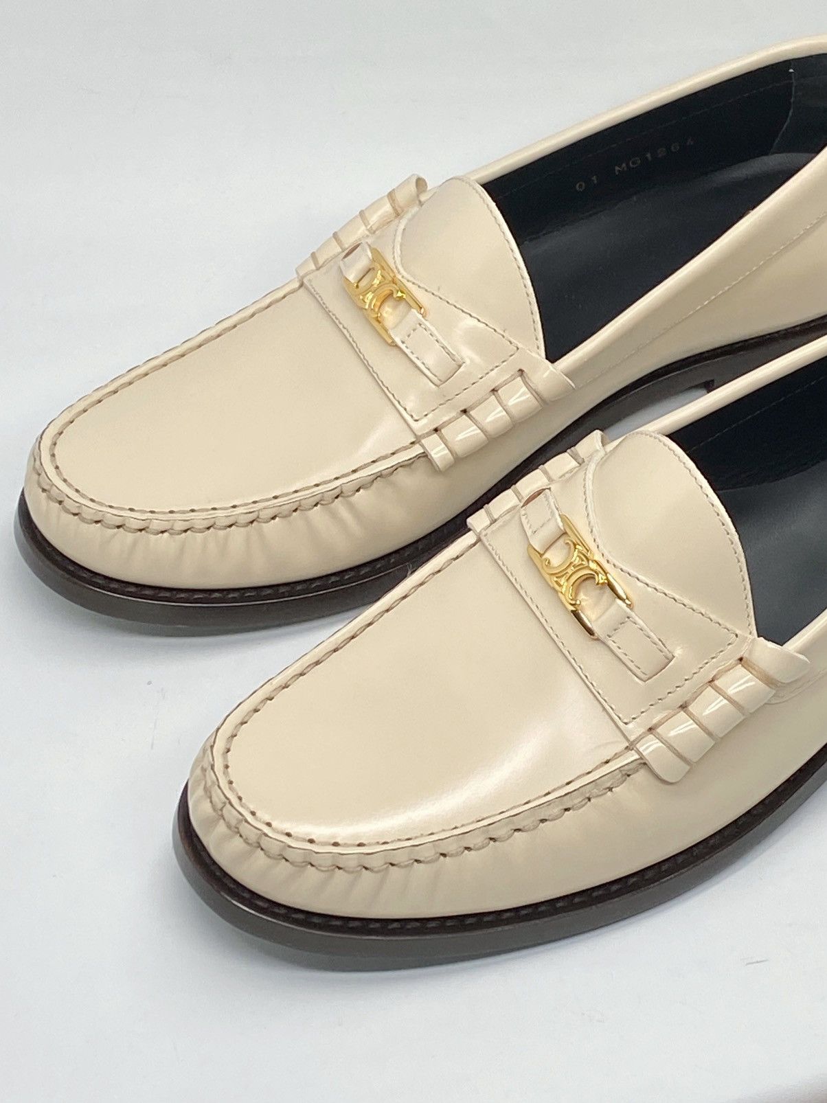 Celine Celine Luco Triomphe in polished bull loafers size 39 Size US 9 / IT 39 - 6 Thumbnail