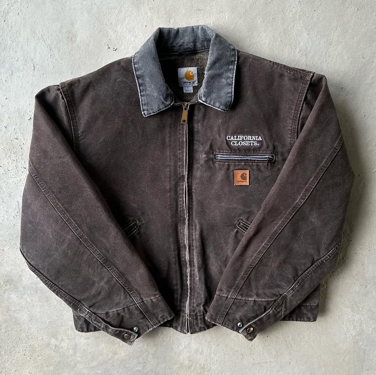 Carhartt Carhartt Detroit Jacket Faded Vintage Size US L / EU 52-54 / 3 - 3 Thumbnail