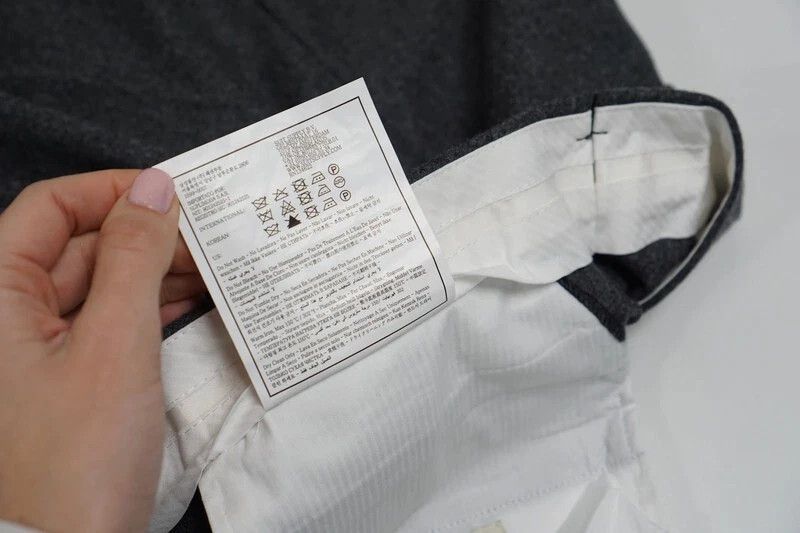 Suitsupply Men Suitsupply Brescia Trousers Flannel Wool Grey 94 US38L Size 38L - 6 Thumbnail