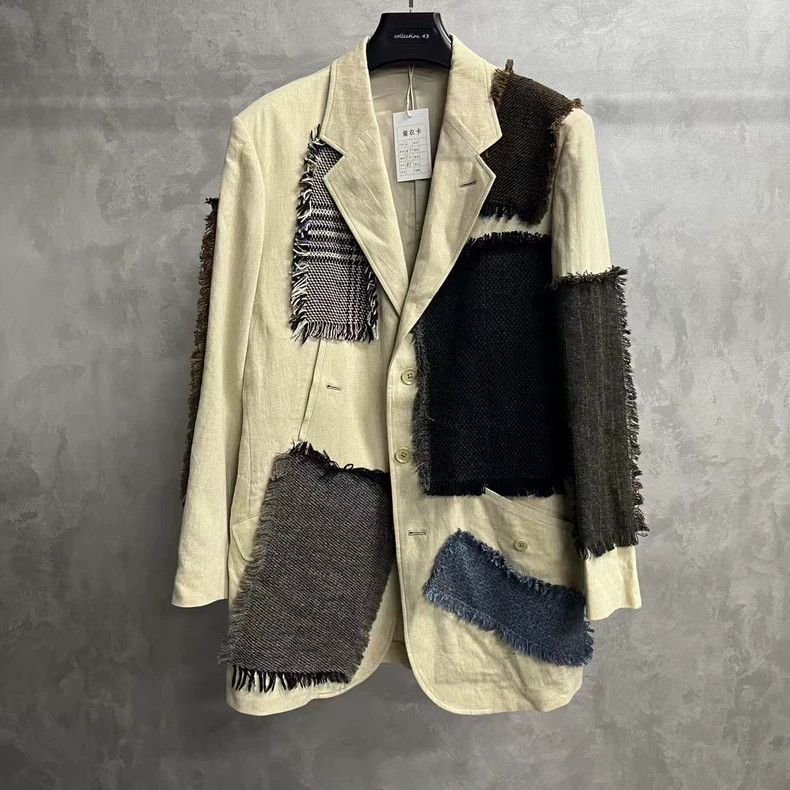 Yohji Yamamoto Yohji Yamamoto Patch Linen Jacket 2505-Nextarrow Size US M / EU 48-50 / 2 - 1 Thumbnail
